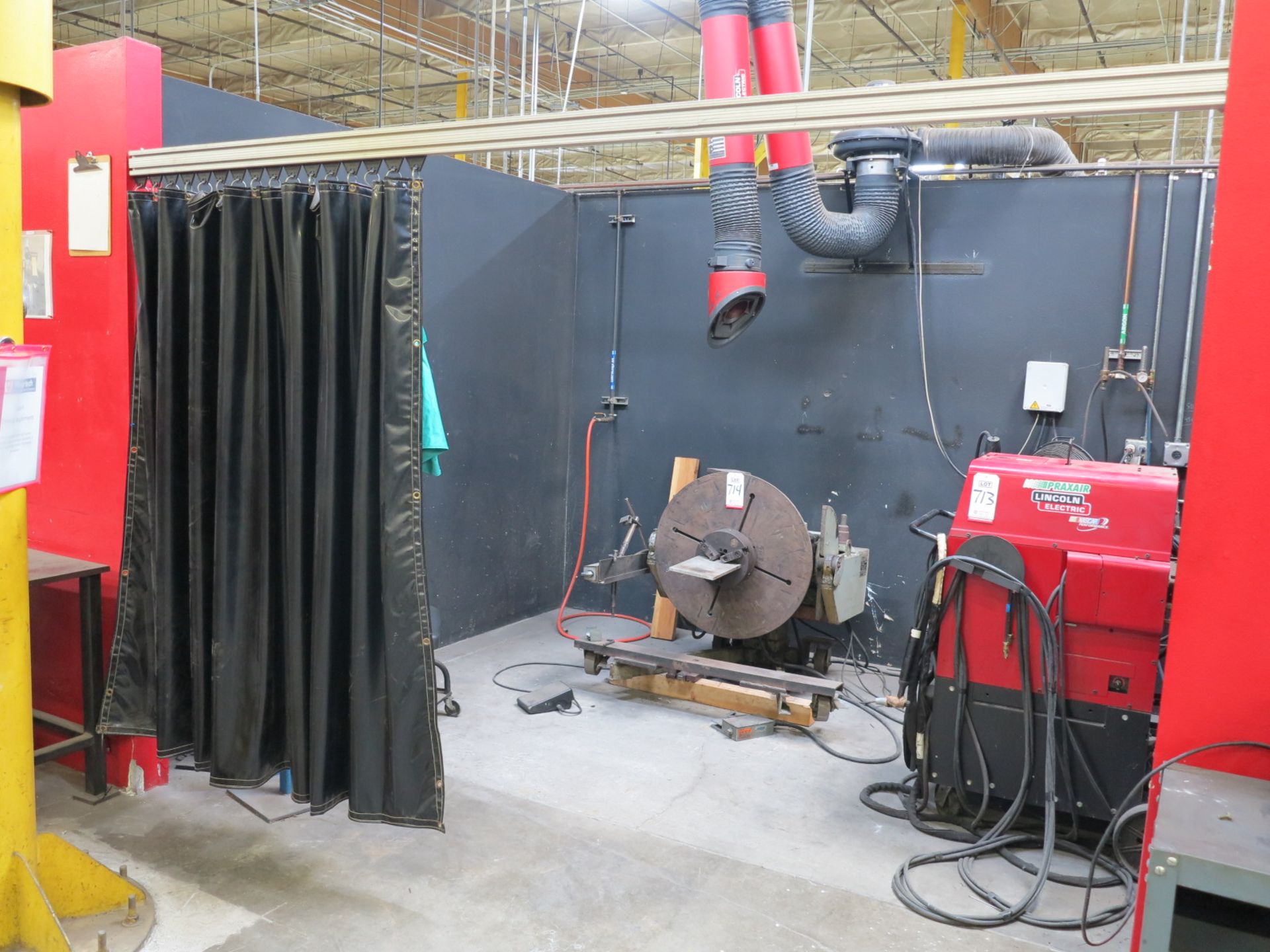 LOT - (3) WELDING CURTAIN SETS, W/ RUNNER - Image 3 of 4
