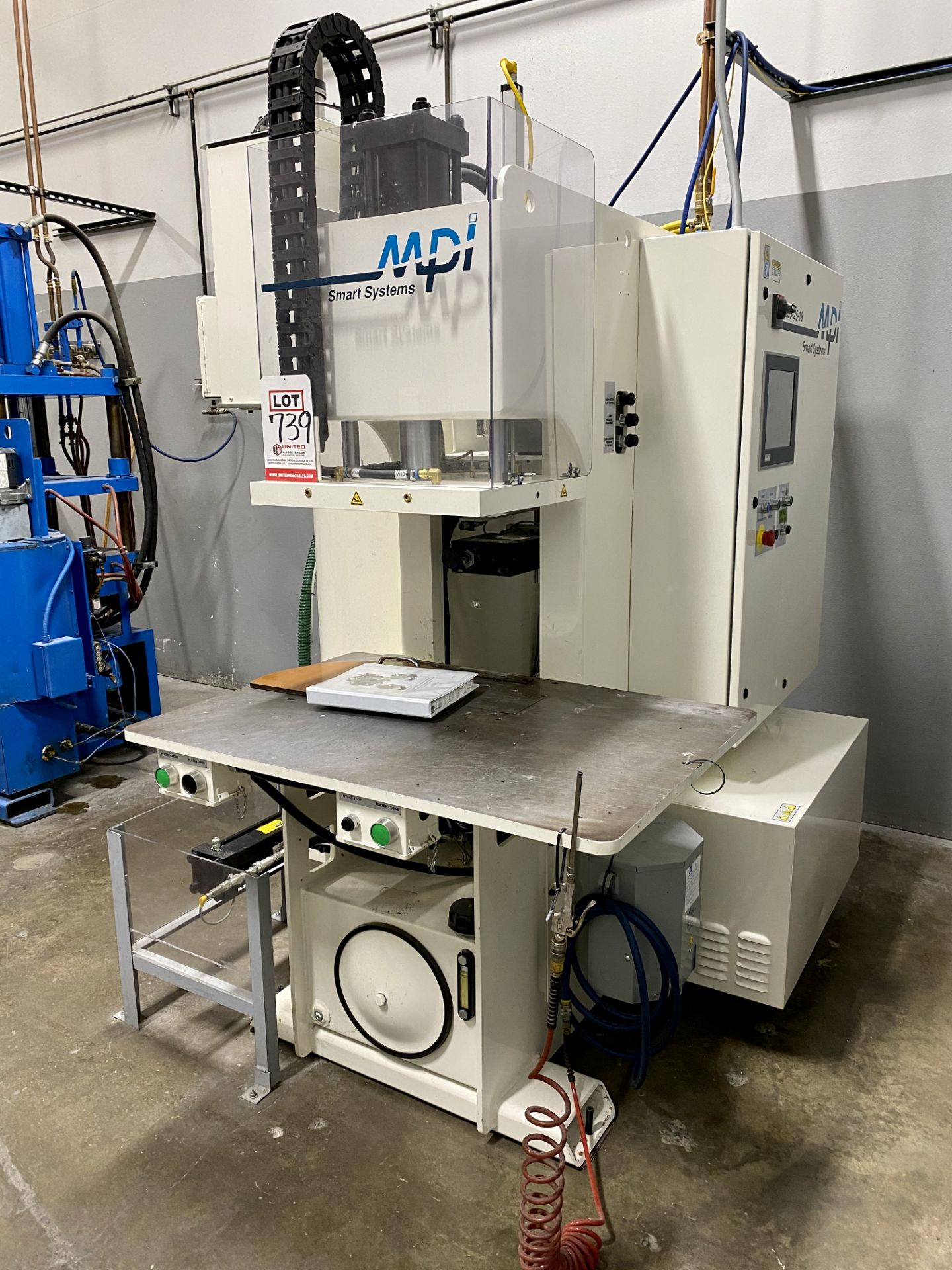 2018 MPI SYSTEMS SM 55-25-18 C FRAME WAX INJECTOR, 25 TON, MPR SMART CONTROLS II, 12" COLOR OPERATOR