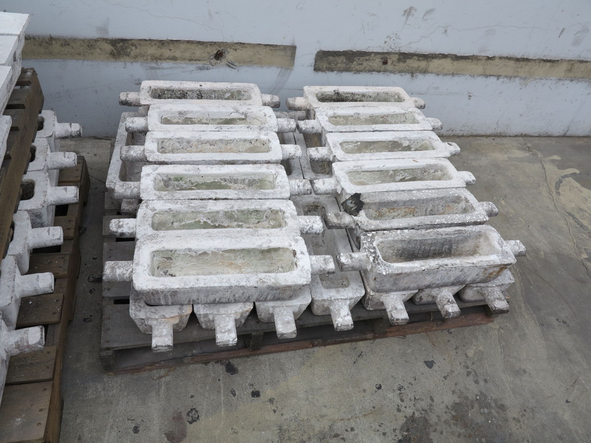 LOT - (4) PALLETS OF INGOT MOLDS AND (1) MOLD RACK - Image 3 of 6