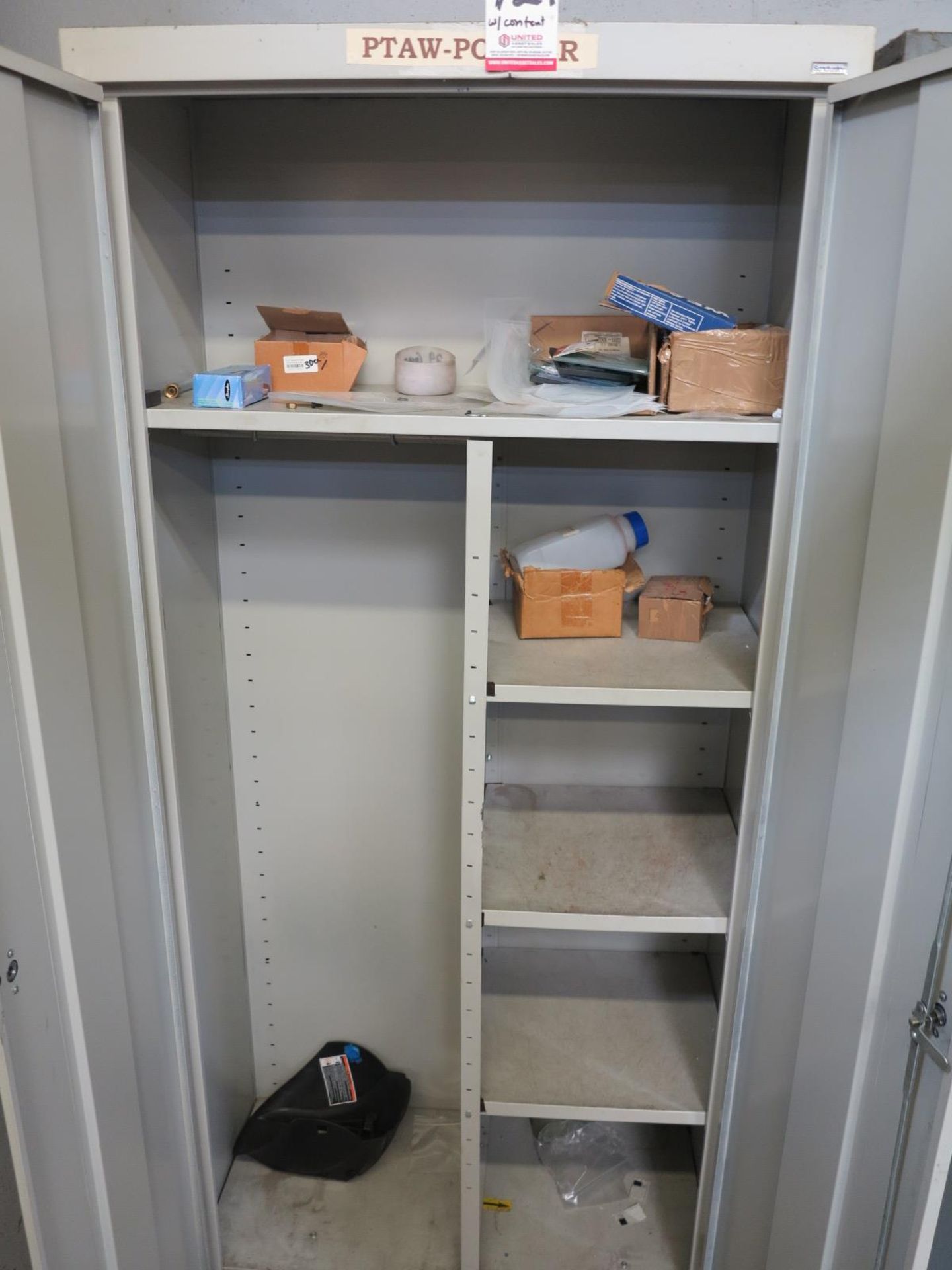 2-DOOR CABINET, W/ CONTENTS - Image 2 of 2