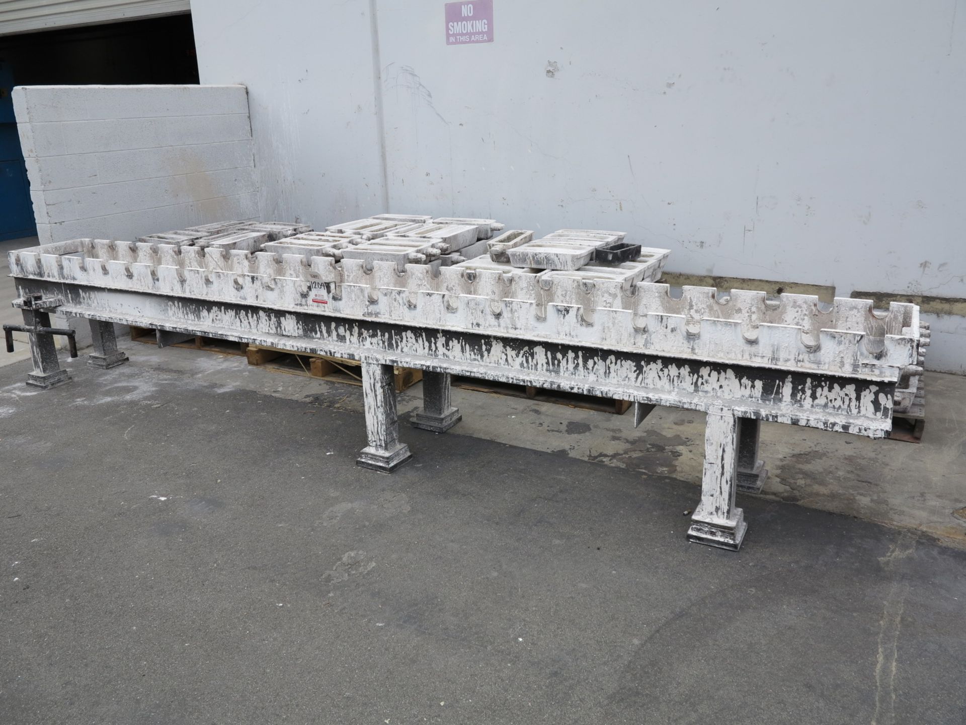 LOT - (4) PALLETS OF INGOT MOLDS AND (1) MOLD RACK