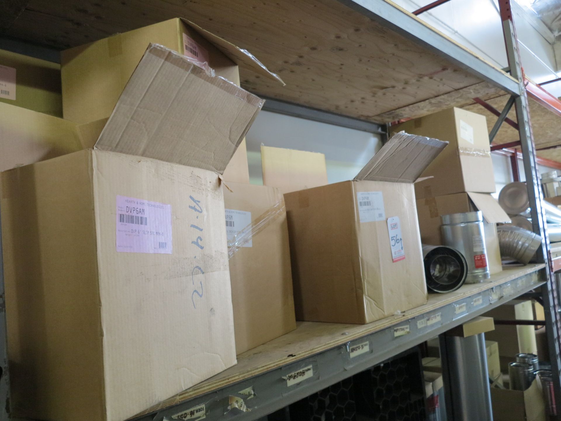 LOT - CONTENTS OF (1) SECTION OF PALLET RACKING, MISC STOVE PARTS - Image 2 of 3