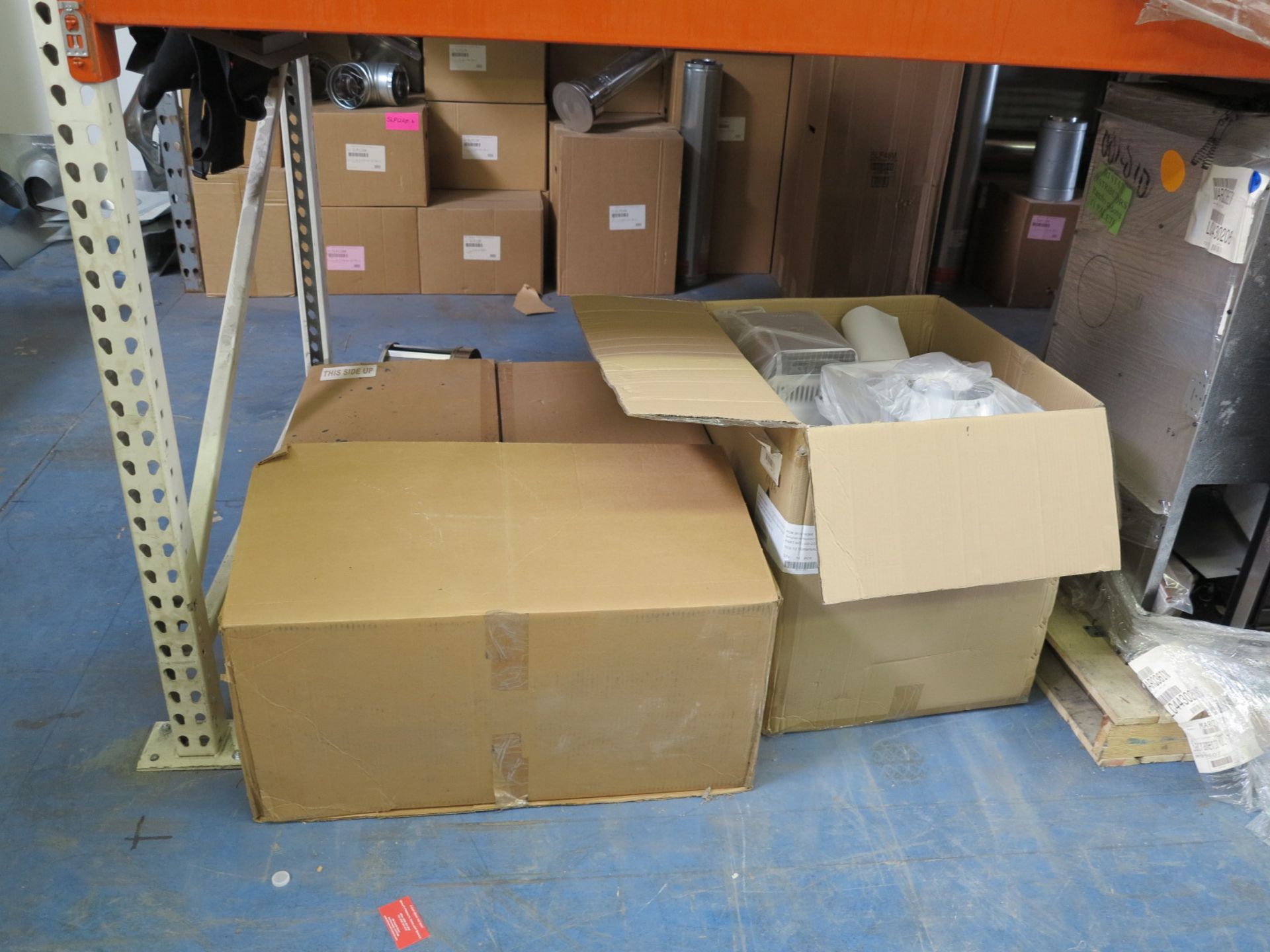 LOT - CONTENTS OF (2) SECTIONS OF PALLET RACK, NOT INCLUDING TAGGED ITEMS - Image 2 of 3
