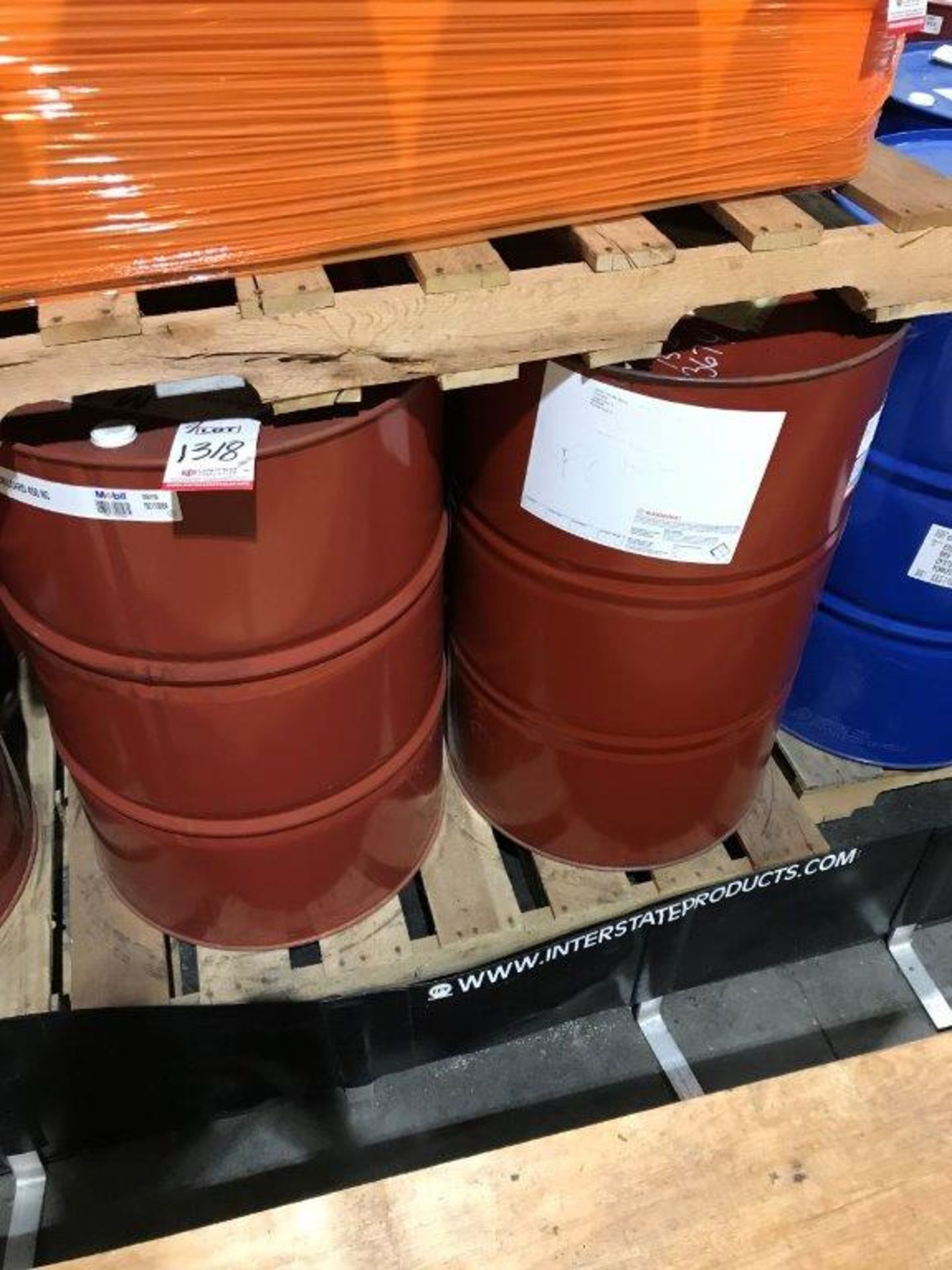 LOT - (4) 55 GALLON DRUMS MOBIL DTE 732 TURBINE OIL