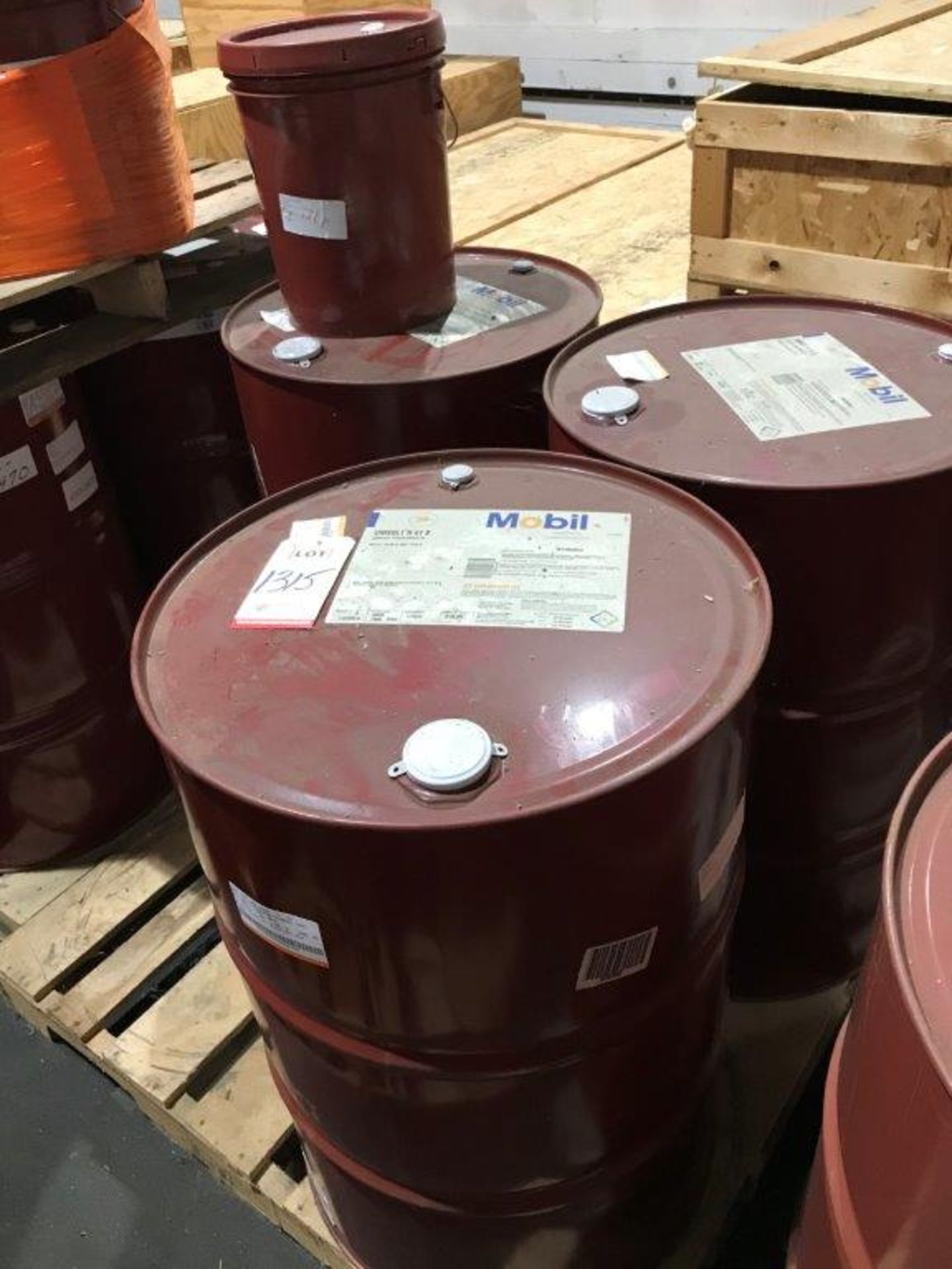 LOT - (3) 55 GALLON DRUMS MOBIL UNIVOLT N 61 B TRANSFORMER OIL