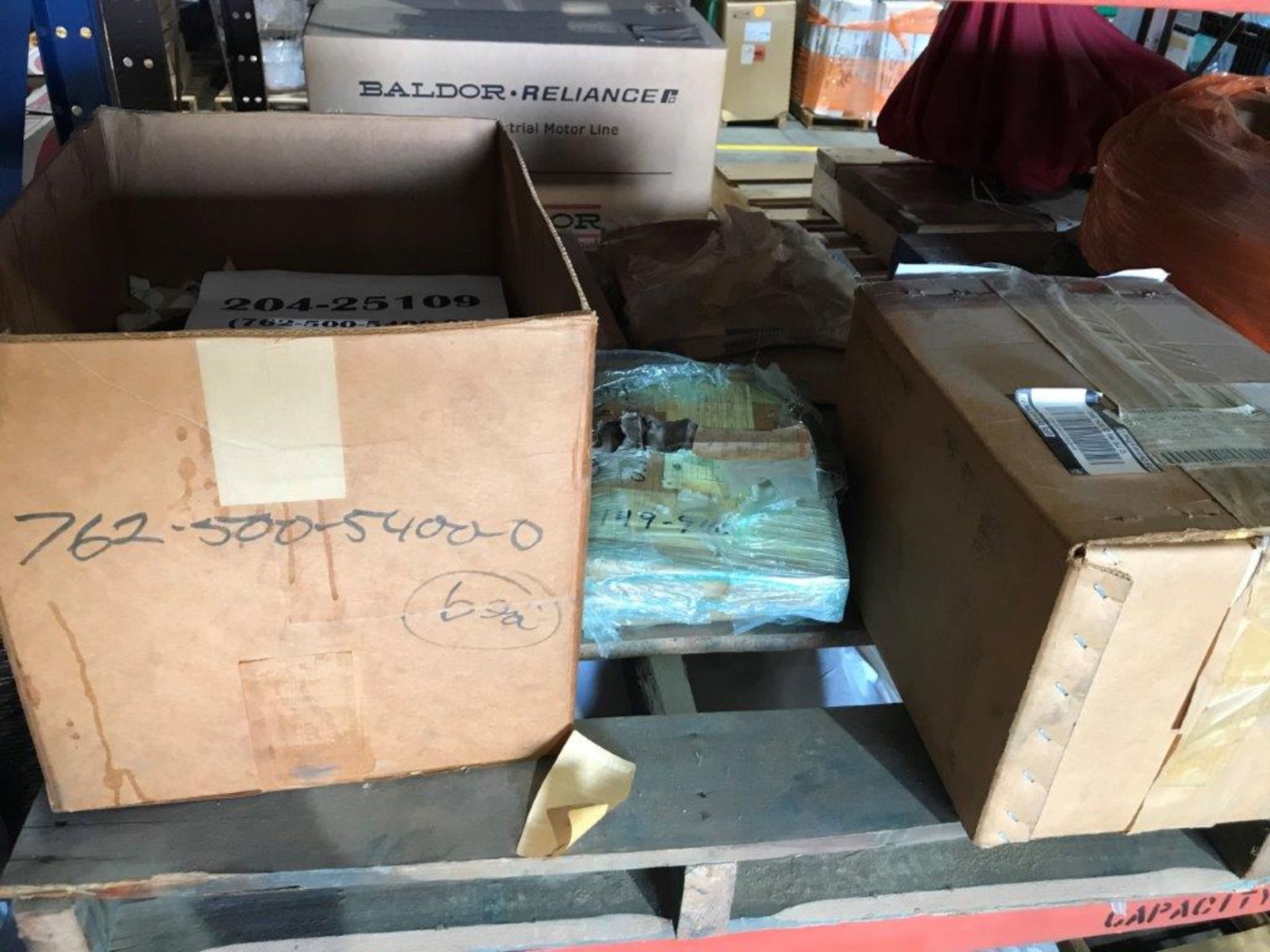 LOT - PALLET OF ASSORTED NUCLEAR PARTS, TO INCLUDE: BUSTER PUMP RELIEF VALVE, REHEAT VALVE SPACER,