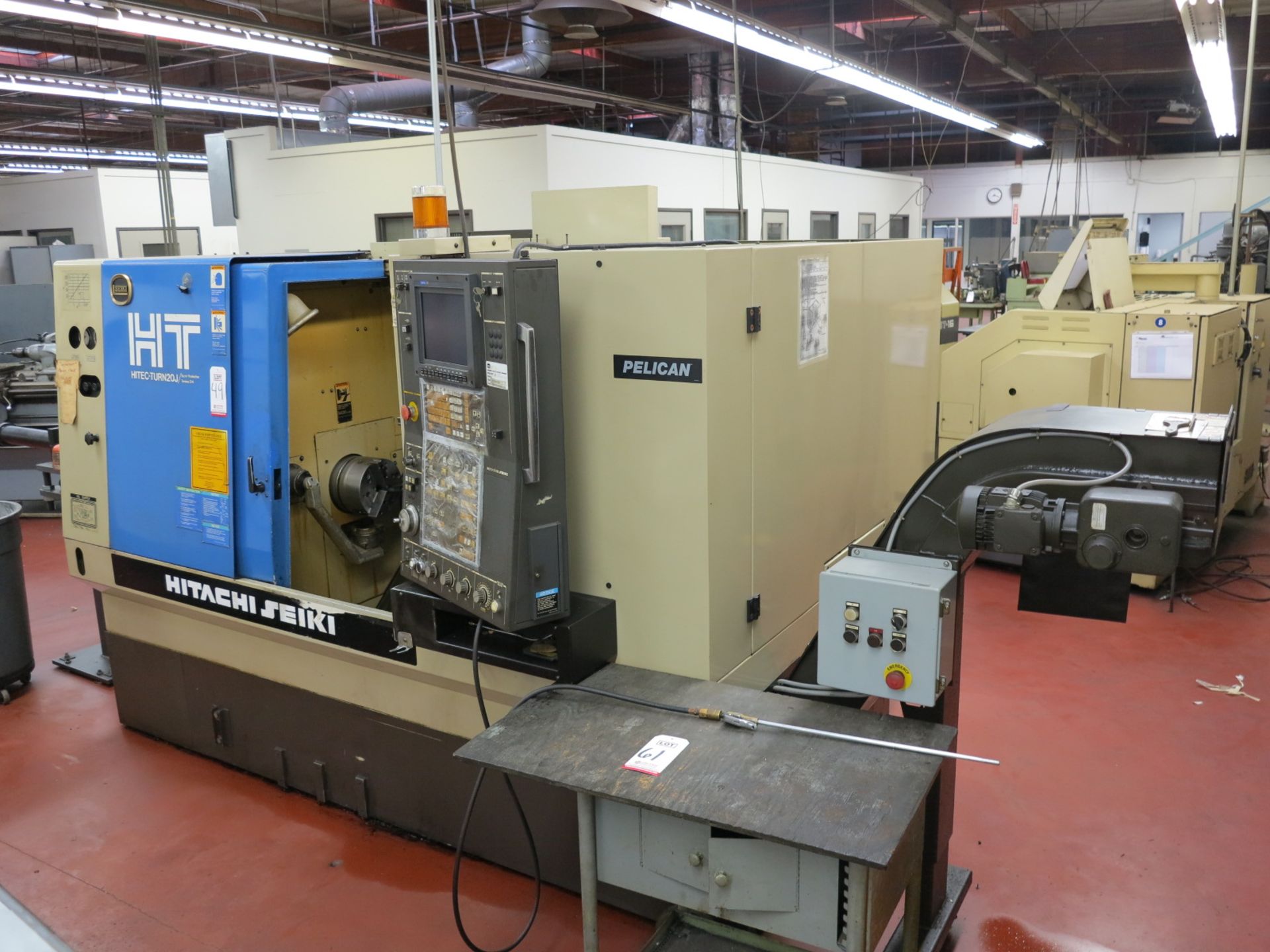 1997 HITACHI SEIKI HT20J SUPER PRODUCTION CELL, SEICOS LY CNC CONTROL, 8" CHUCK, TAILSTOCK, MAYFRAN - Image 3 of 14