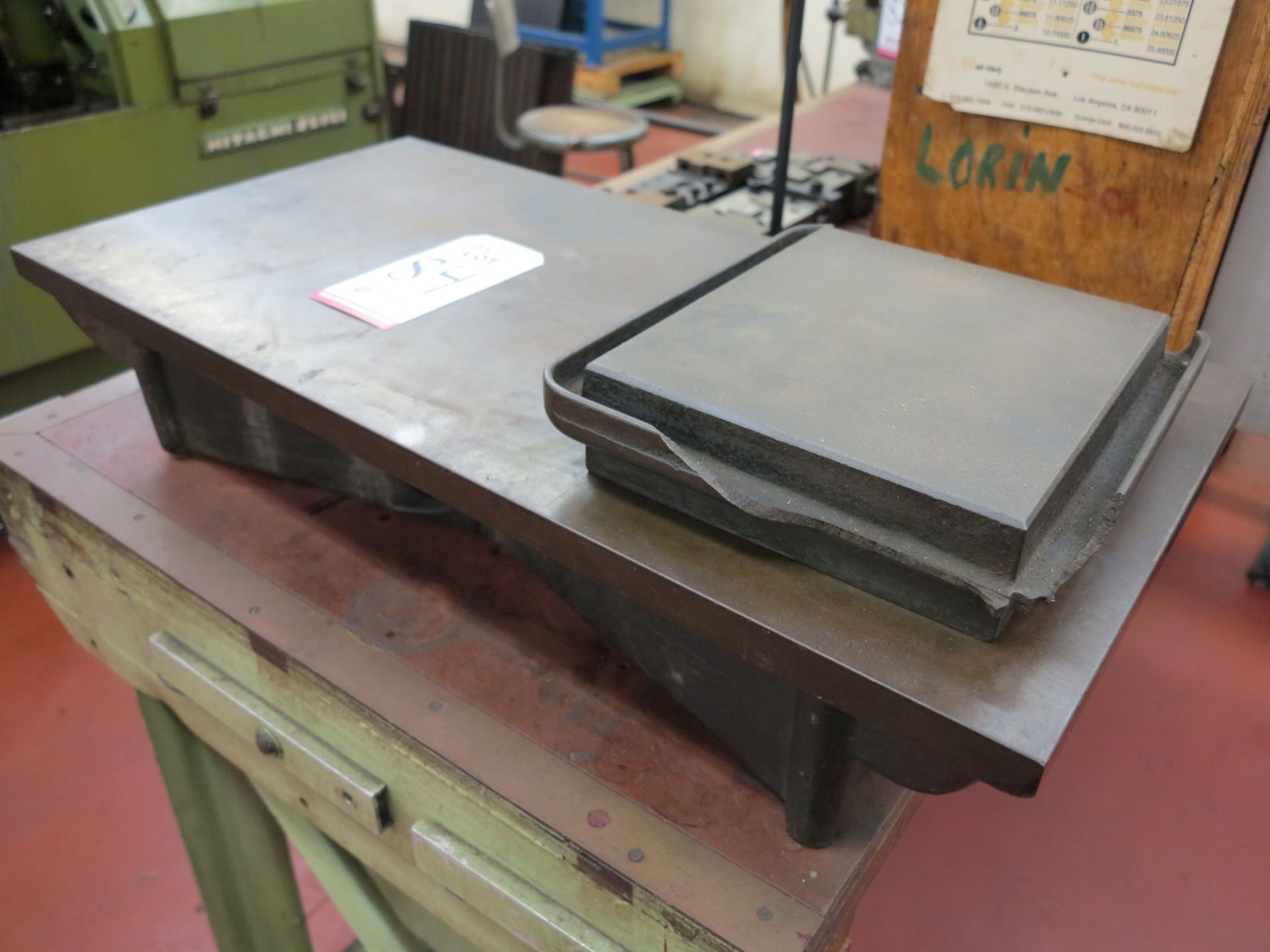 LOT - (2) STEEL SURFACE PLATES: 30-1/2" X 15-1/2" AND 10" X 8-1/2" - Image 3 of 3