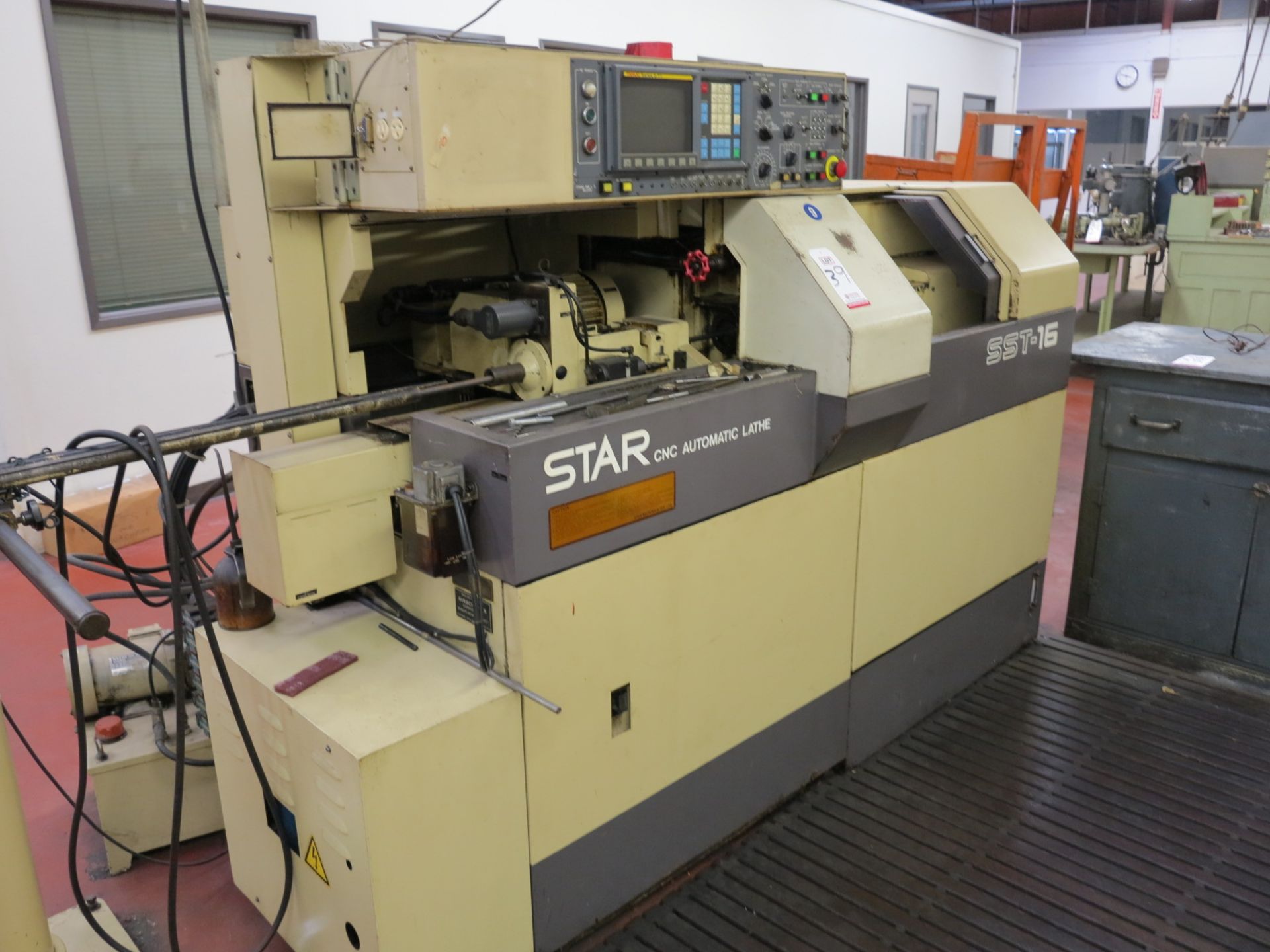 STAR SST-16 SWISS TYPE LATHE, W/ FANUC SERIES O-TT CONTROL, BAR FEEDER, S/N 000368 - Image 2 of 6