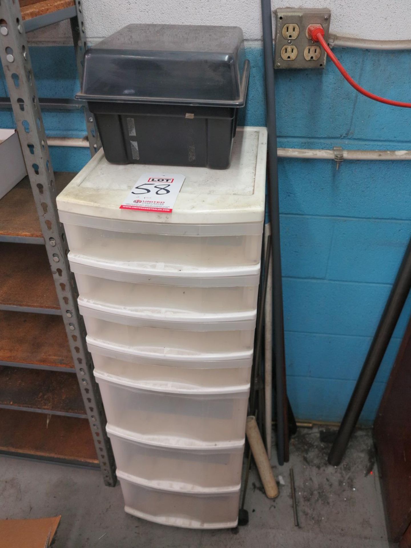 LOT - (2) PLASTIC STORAGE CONTAINERS