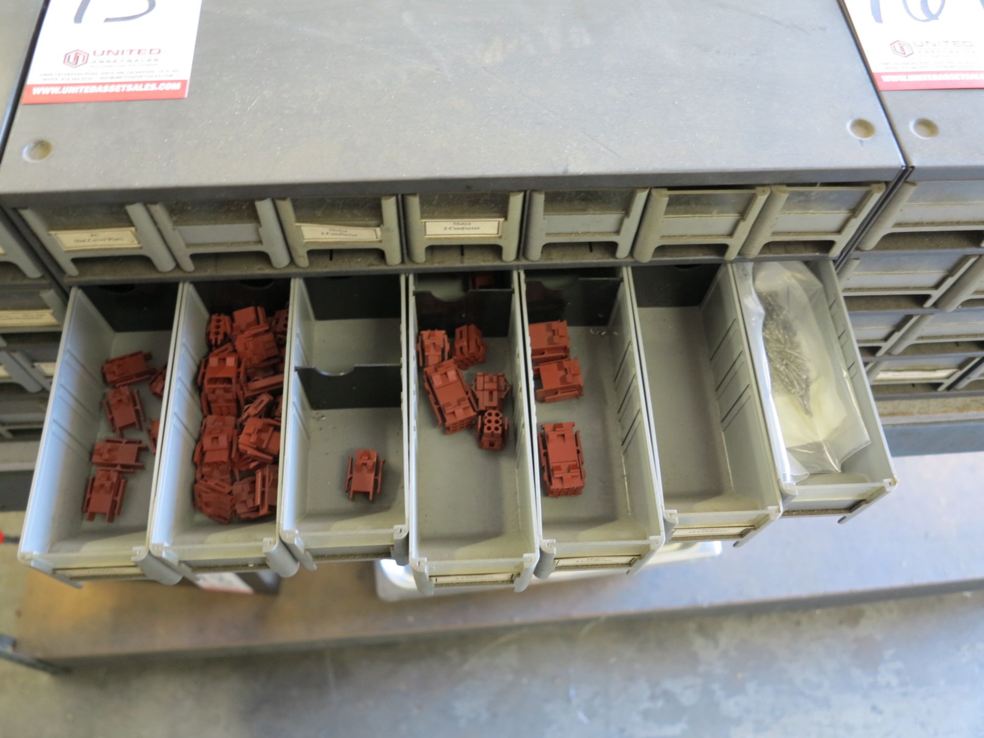 28-DRAWER PARTS BIN, W/ CONTENTS: ELECTRONIC PARTS - Image 3 of 5