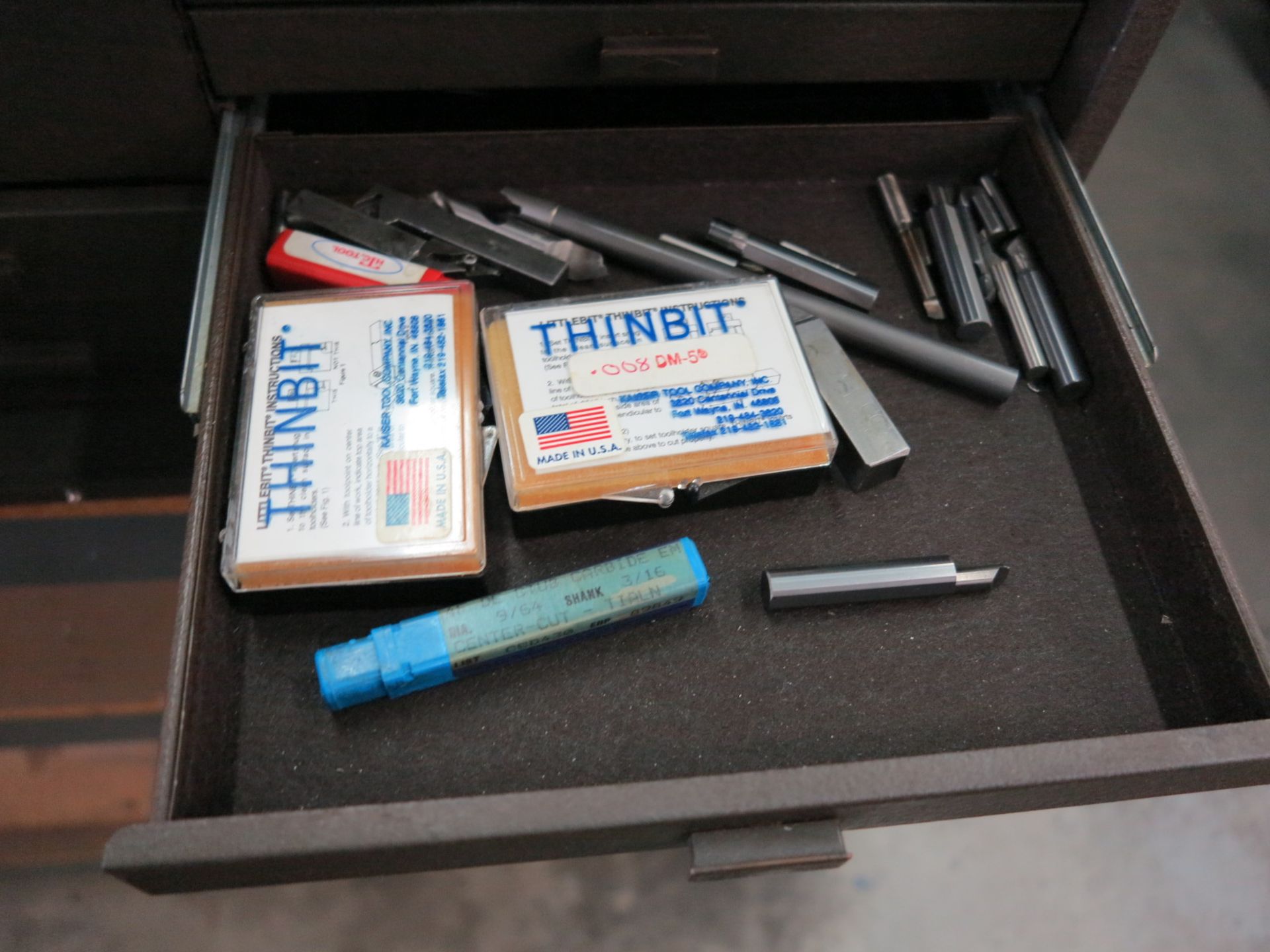 KENNEDY 8-DRAWER TOP BOX, W/ CONTENTS: LATHE TOOLING - Image 4 of 7