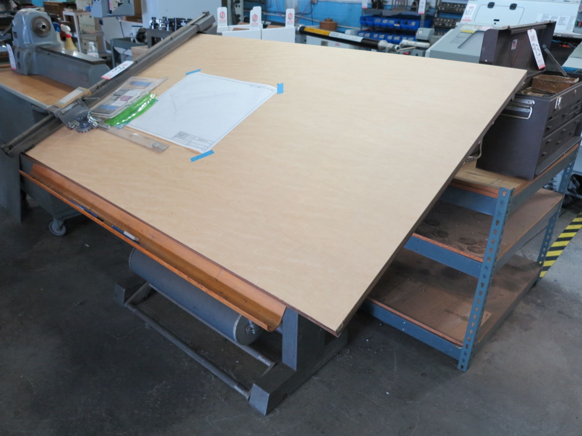 KUHLMANN VINTAGE DRAFTING TABLE, 60" X 44" - Image 2 of 5