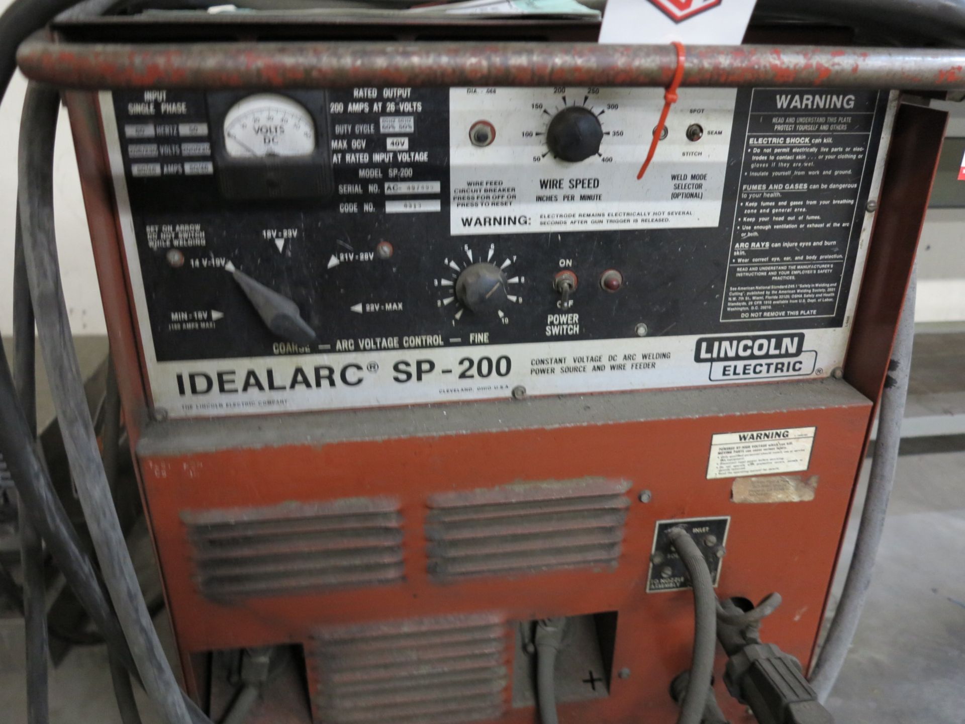 LINCOLN IDEALARC SP-200 ARC WELDER - Image 2 of 2