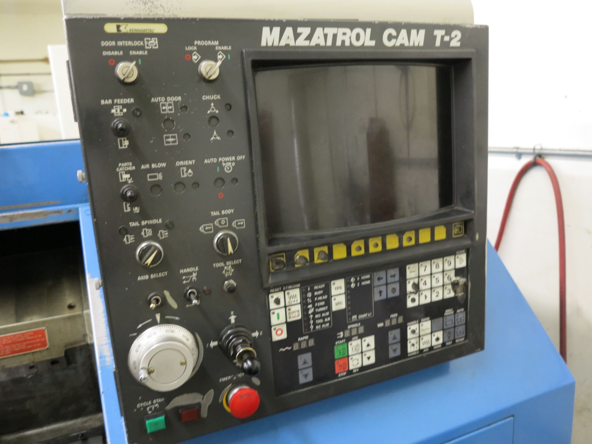 MAZAK QUICK TURN 10N CNC LATHE, MAZATROL CAM T-2 CNC CONTROL, S/N 64491 - Image 4 of 8