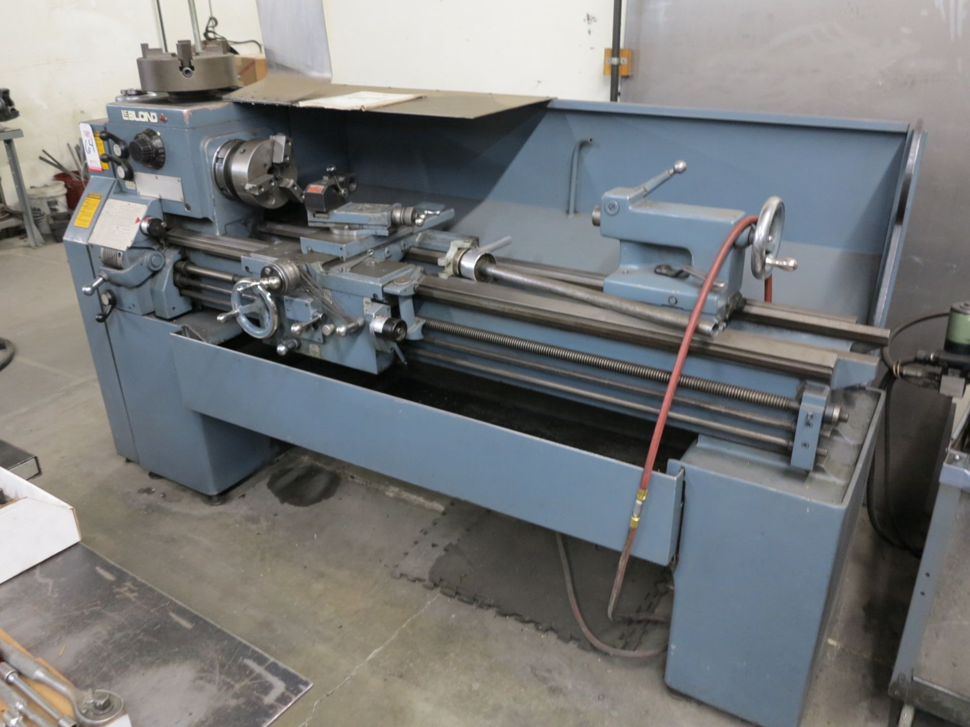 LEBLOND 15" X 48" ENGINE LATHE, 8" 3-JAW AND 12" 4-JAW CHUCKS, COLLET CLOSER, S/N 120-1588 - Image 2 of 5