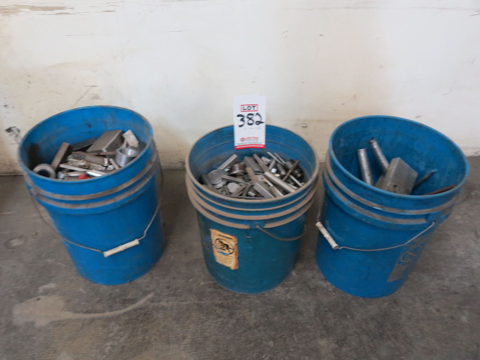 LOT - (3) 5-GALLON BUCKETS OF SCRAP METAL