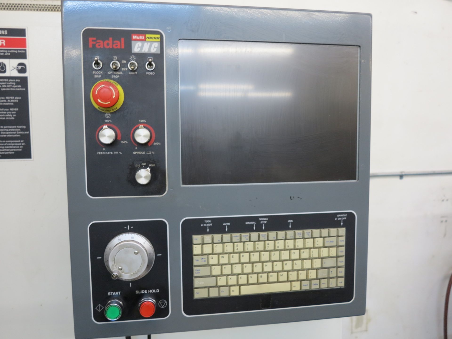 2003 FADAL TRM, MULTI PROCESSOR CNC CONTROL, TRAVELS: 30" X, 14" Y, 14" Z, 35" X 12" TABLE, 6,000 - Image 3 of 6