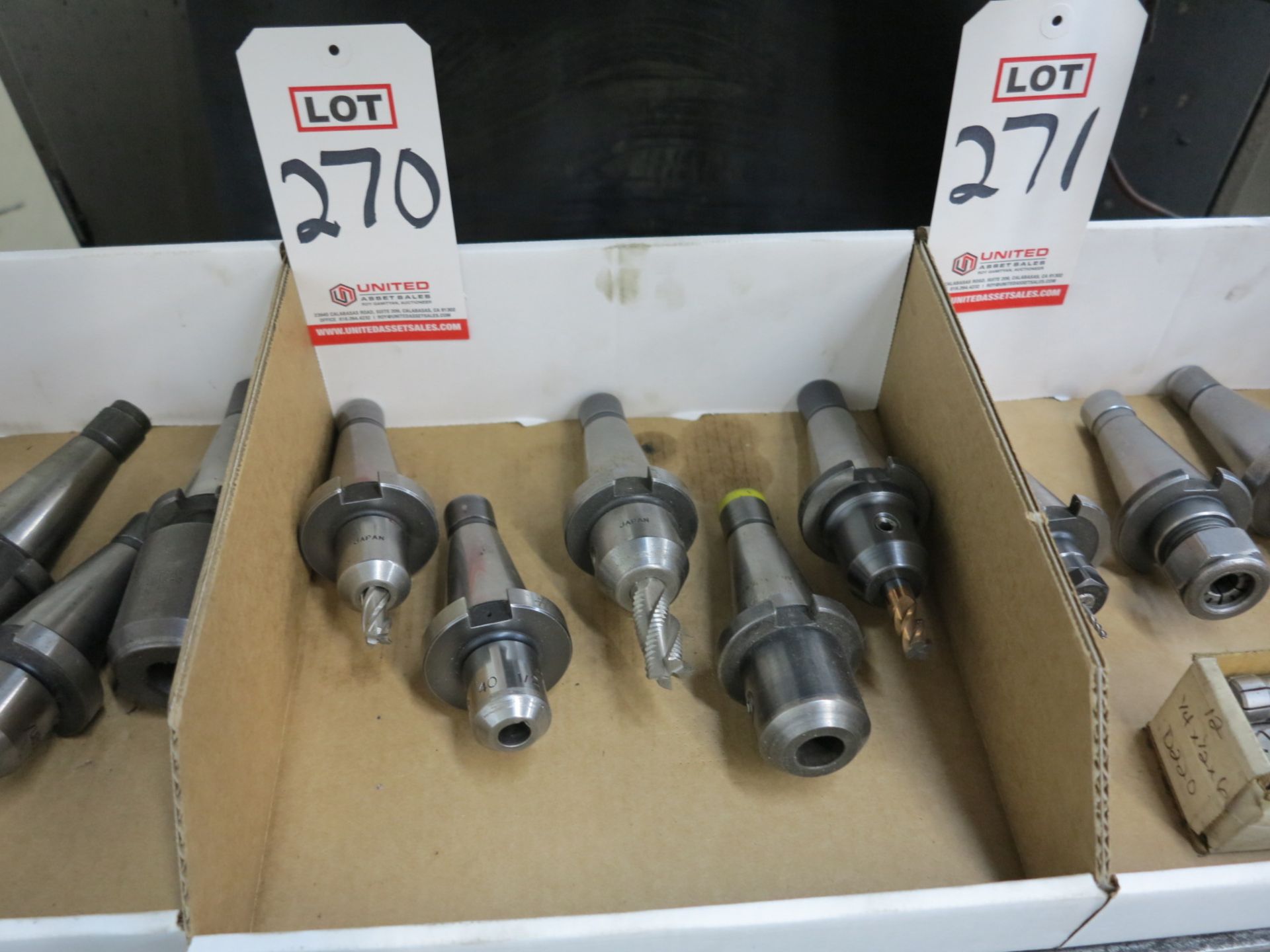 LOT - (5) NT-40 TOOL HOLDERS