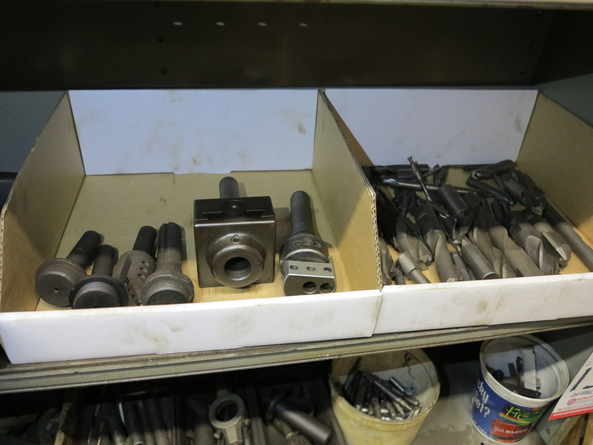 LOT - CONTENTS ONLY OF (1) SHELF: LATHE TOOLING AND (2) BORING HEADS - Image 2 of 2