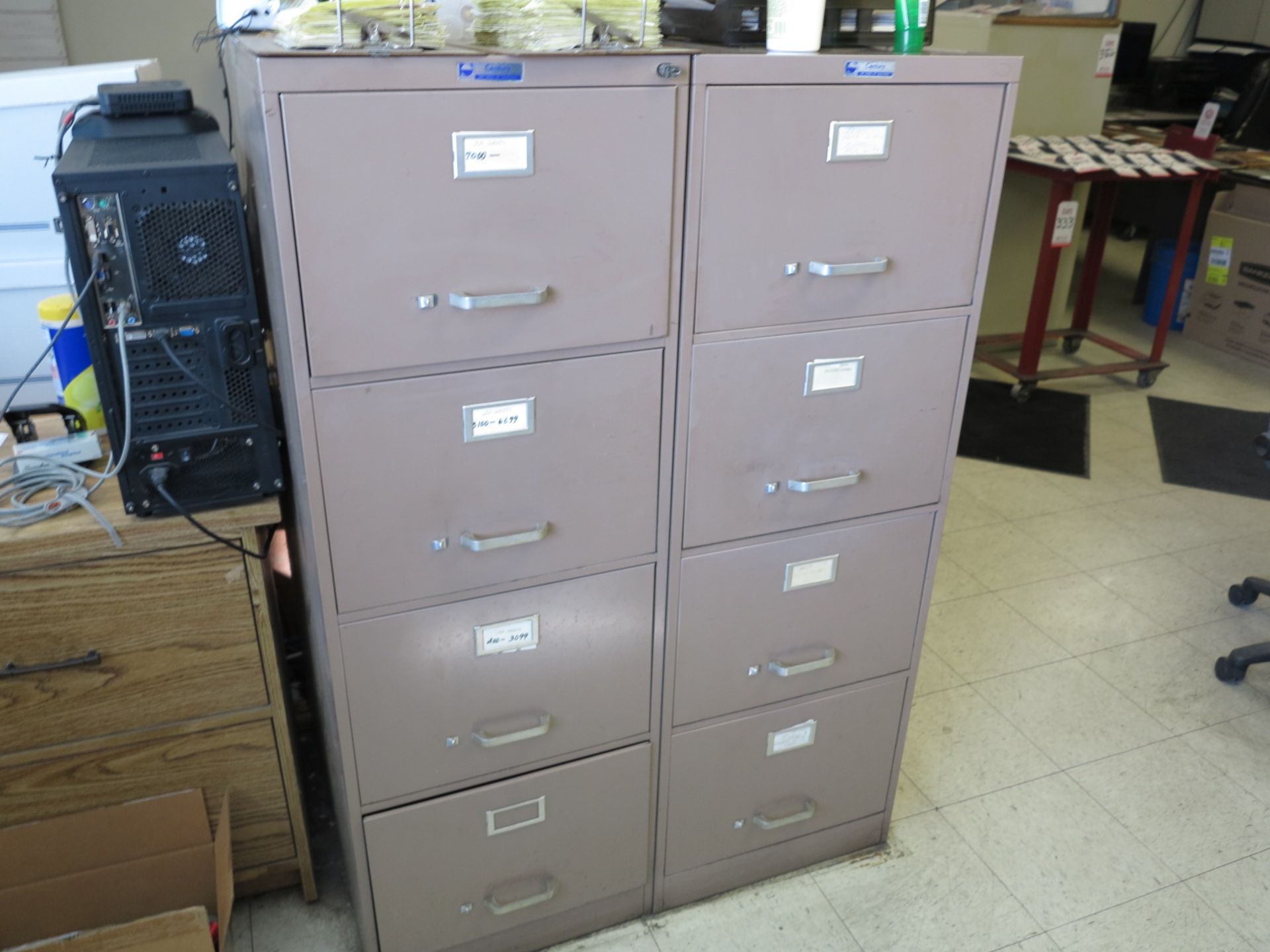 LOT - (2) 4-DRAWER FILE CABINETS