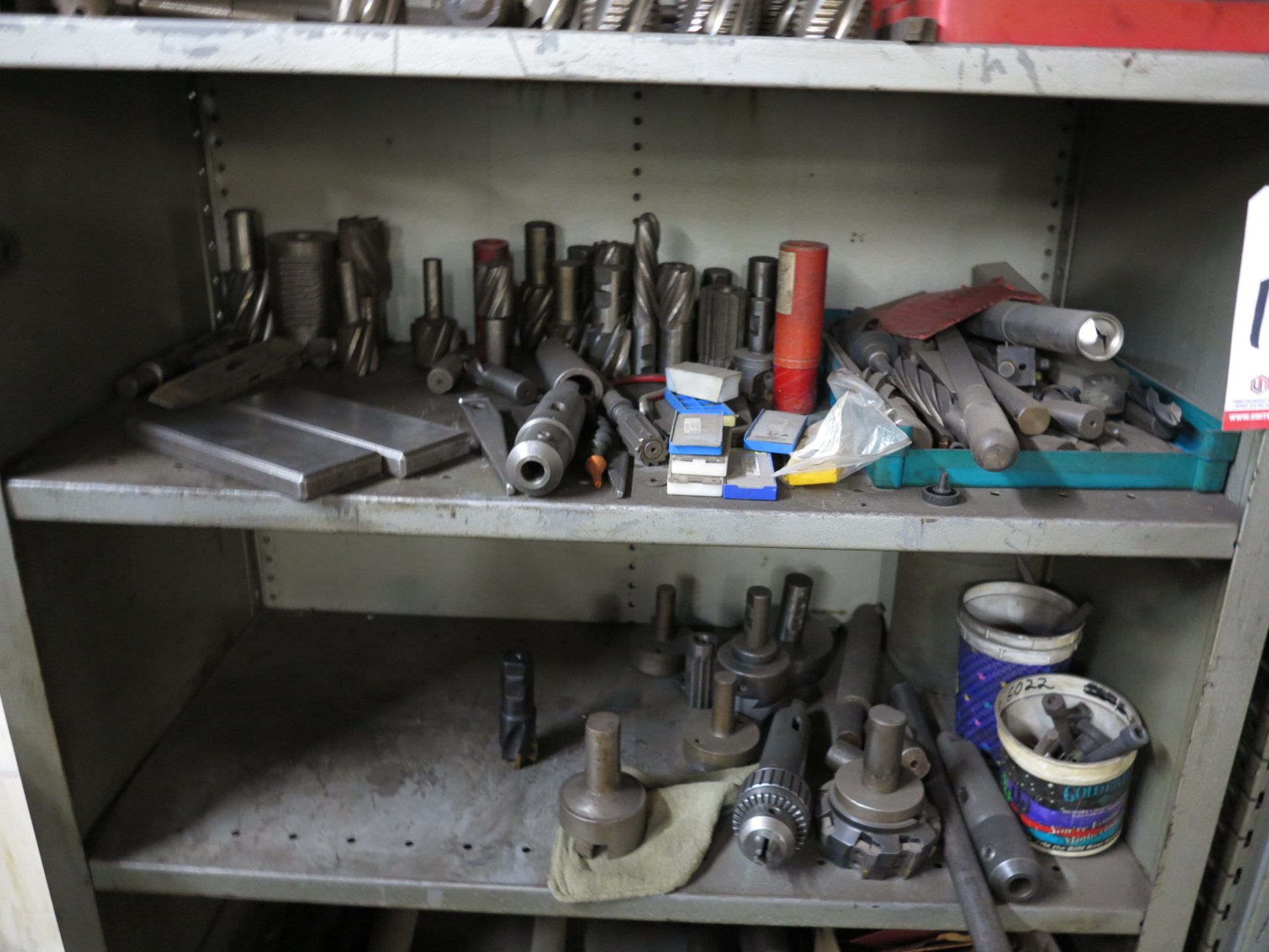 LOT - CONTENTS ONLY OF (4) SHELVES: END MILLS, DRILLS, BORING TOOLING, FACING TOOLS - Image 3 of 3