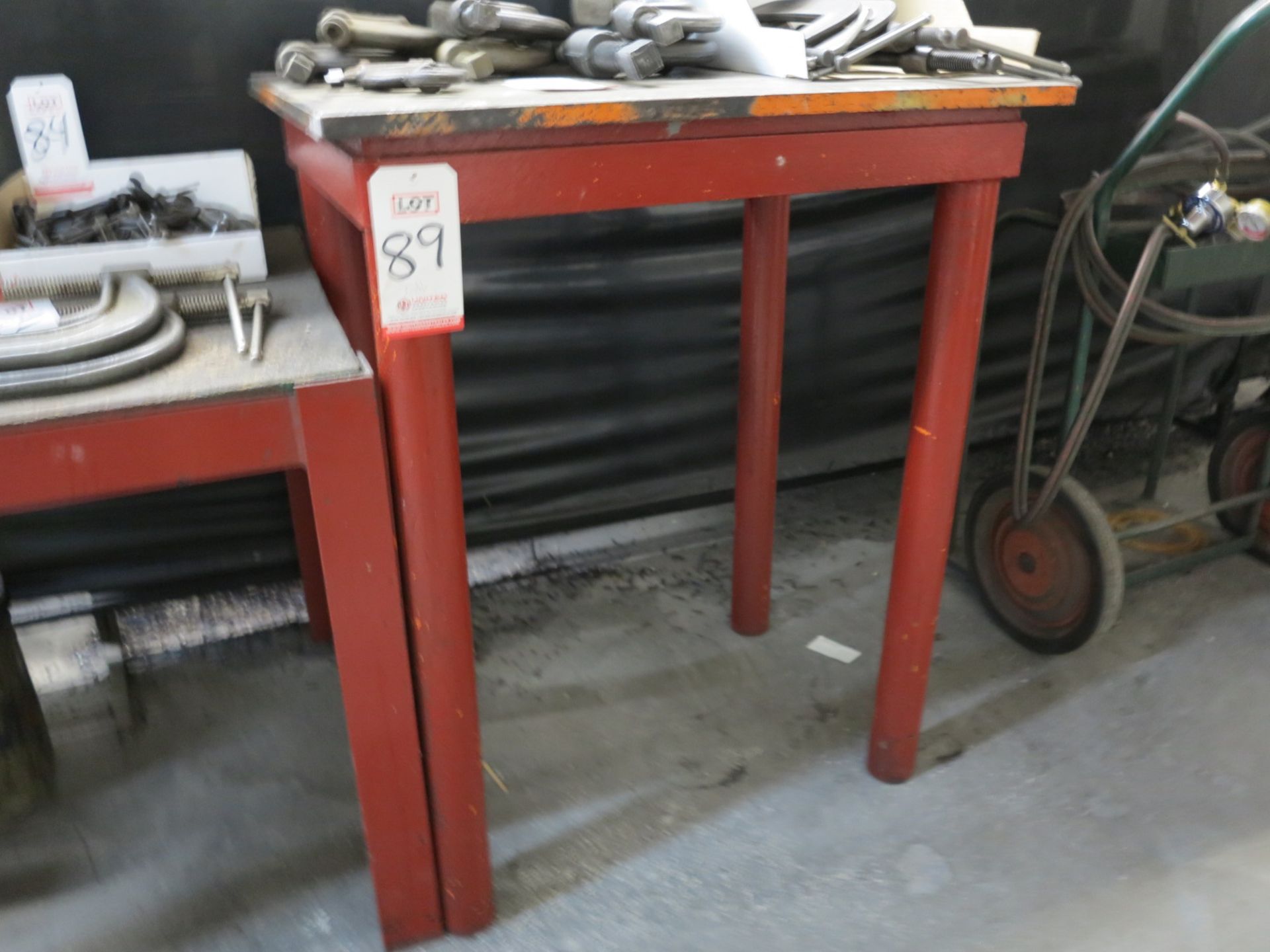 HEAVY DUTY WELDING TABLE, 33" X 24" X 40" TALL