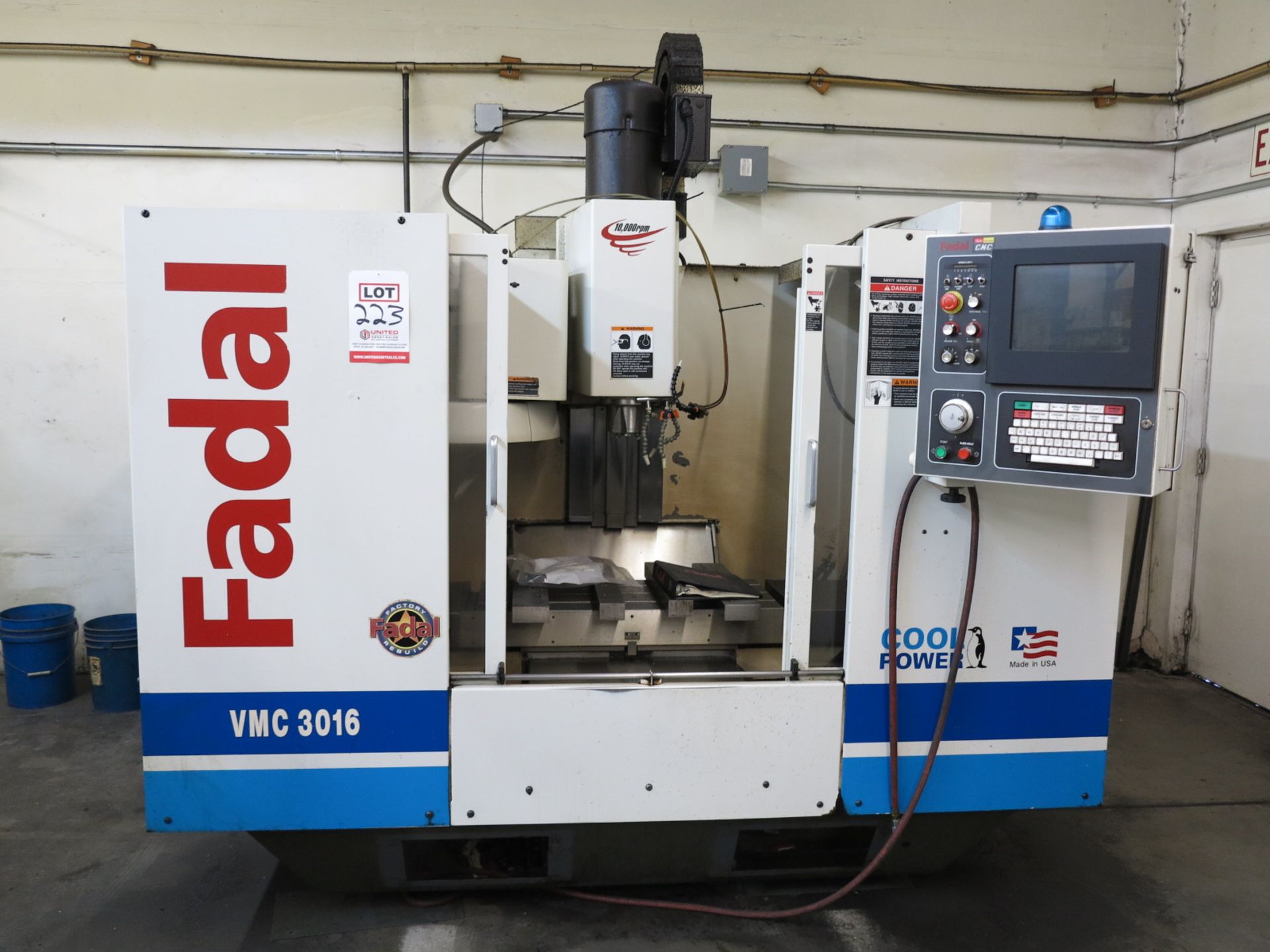 2003 FADAL VMC 3016, MULTI PROCESSOR CNC CONTROL, TRAVELS: 30" X, 16" Y, 20" Z, 39" X 16" TABLE,