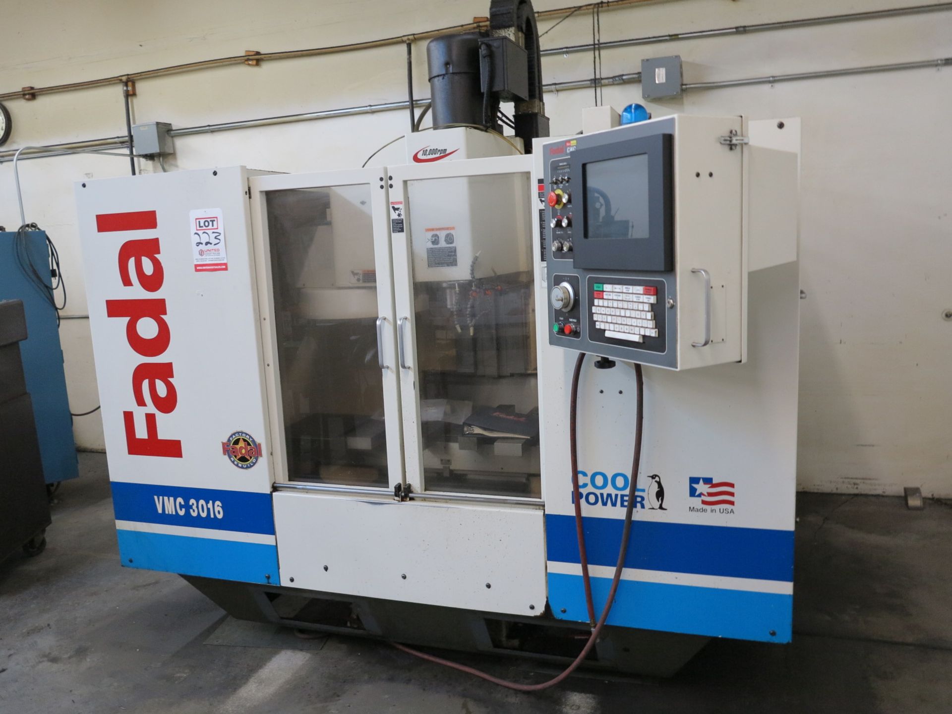 2003 FADAL VMC 3016, MULTI PROCESSOR CNC CONTROL, TRAVELS: 30" X, 16" Y, 20" Z, 39" X 16" TABLE, - Image 3 of 9