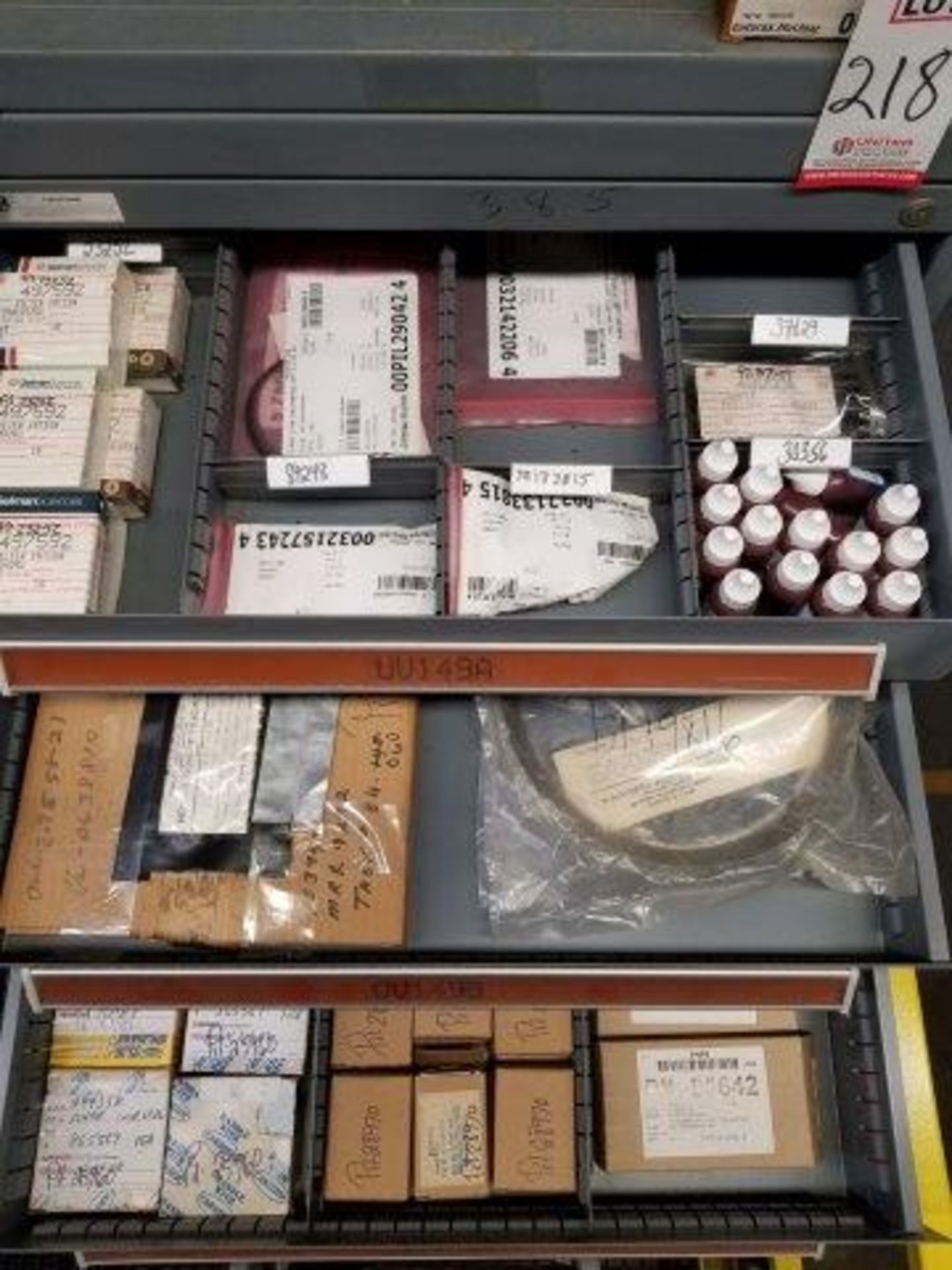 LOT - CONTENTS ONLY OF (14) VIDMAR CABINETS, CONSISTING OF ASSORTED HARDWARE, ELECTRICAL - Image 2 of 50