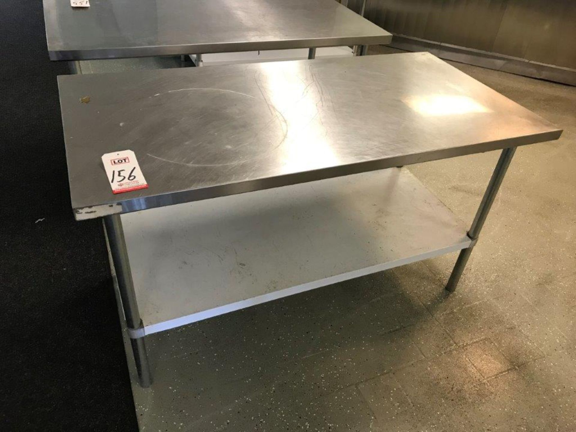 8' X 30 " REGENCY STAINLESS STEEL TABLE, MODEL 600T3060G