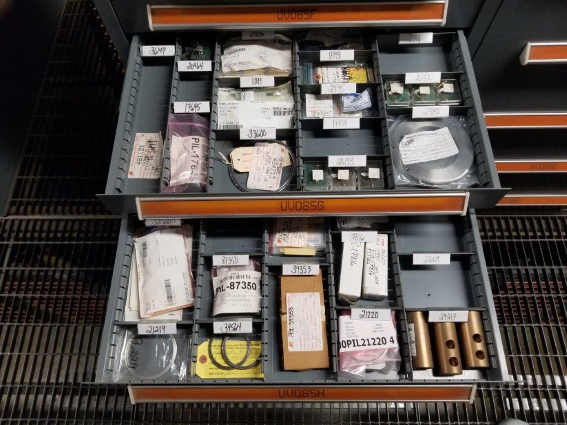 LOT - CONTENTS ONLY OF (10) VIDMAR CABINETS, CONSISTING OF ASSORTED HARDWARE, ELECTRICAL - Image 4 of 28