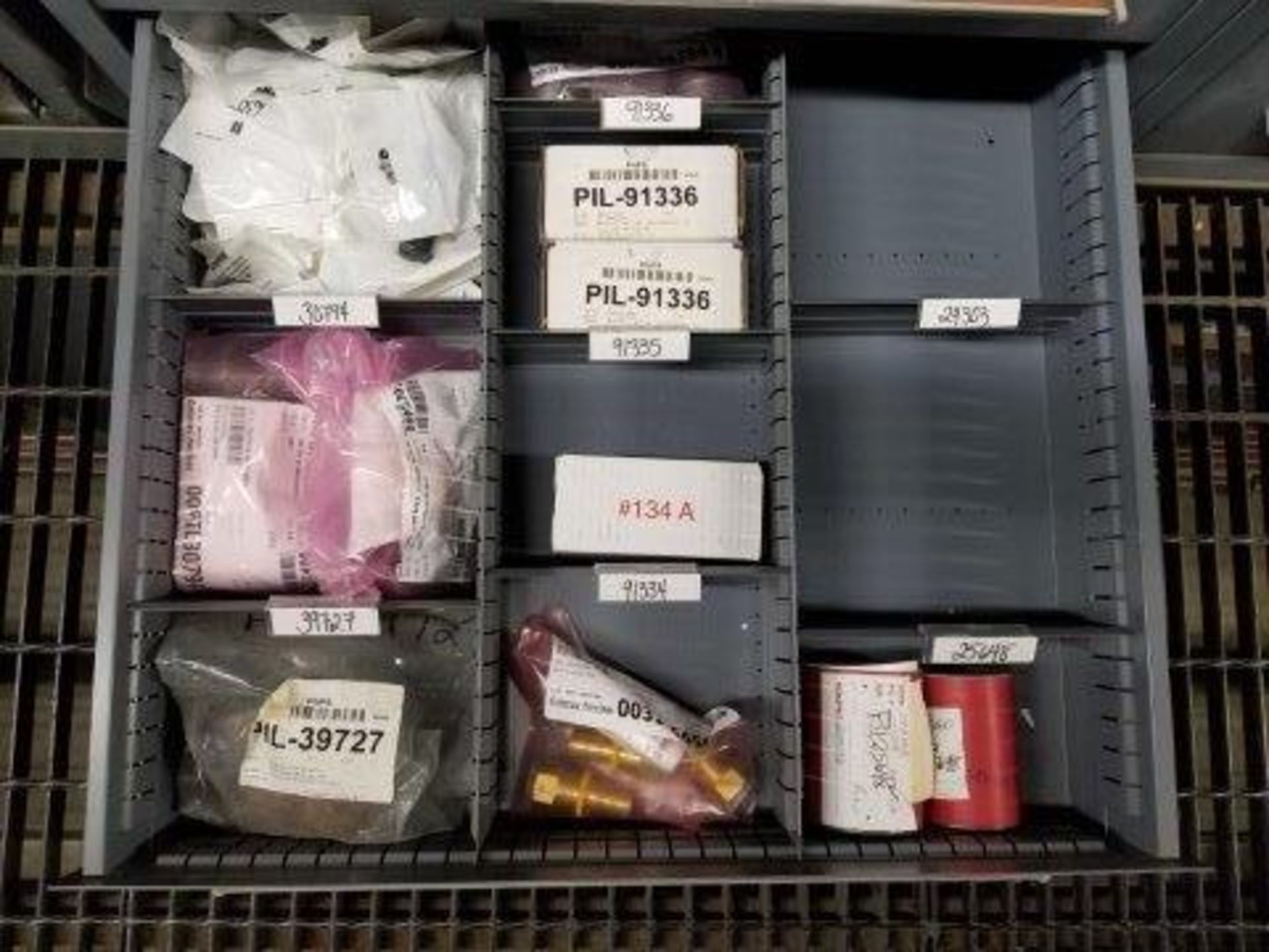 LOT - CONTENTS ONLY OF (14) VIDMAR CABINETS, CONSISTING OF ASSORTED HARDWARE, ELECTRICAL - Image 22 of 50