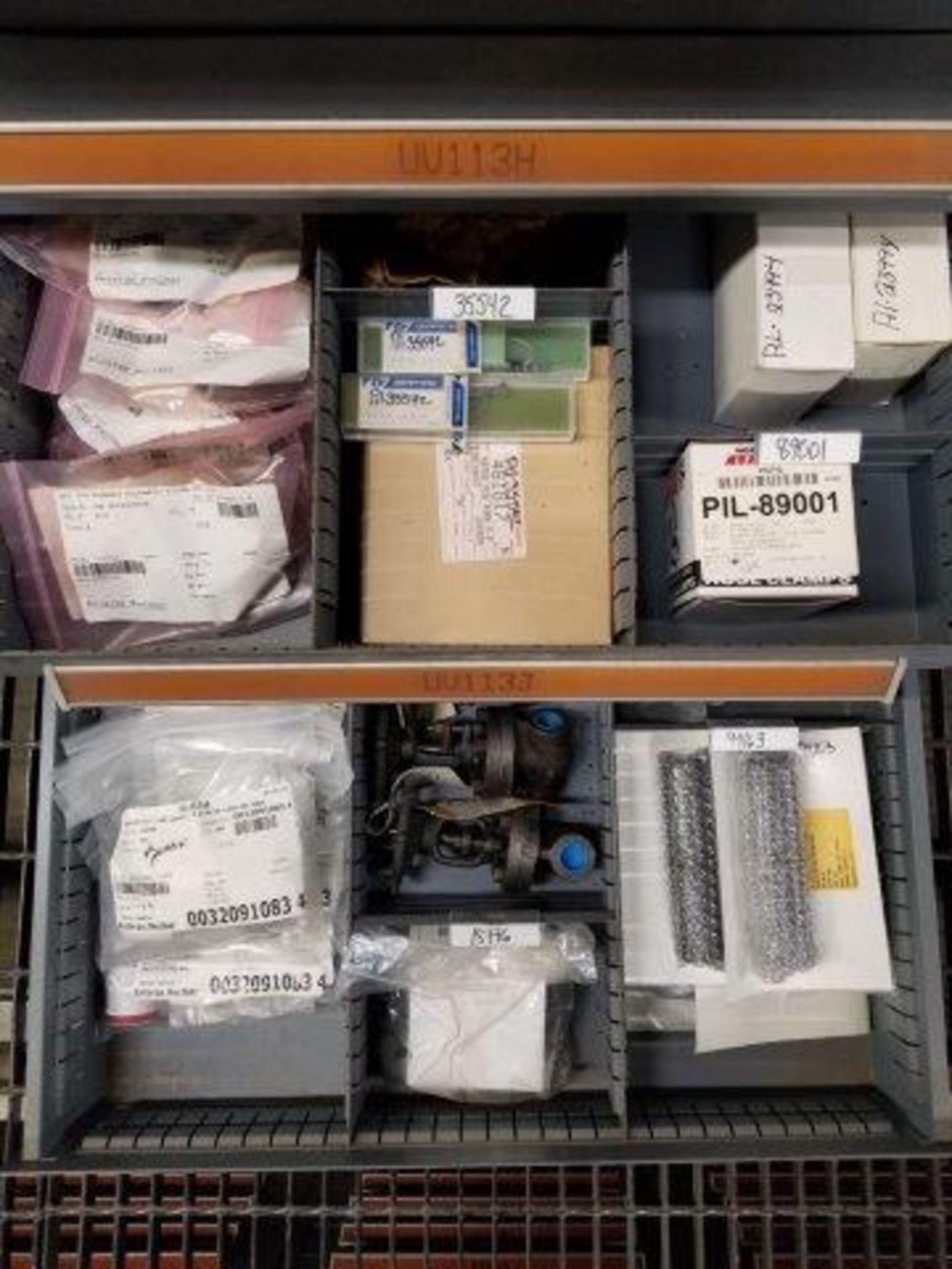 LOT - CONTENTS ONLY OF (14) VIDMAR CABINETS, CONSISTING OF ASSORTED HARDWARE, ELECTRICAL - Image 37 of 50