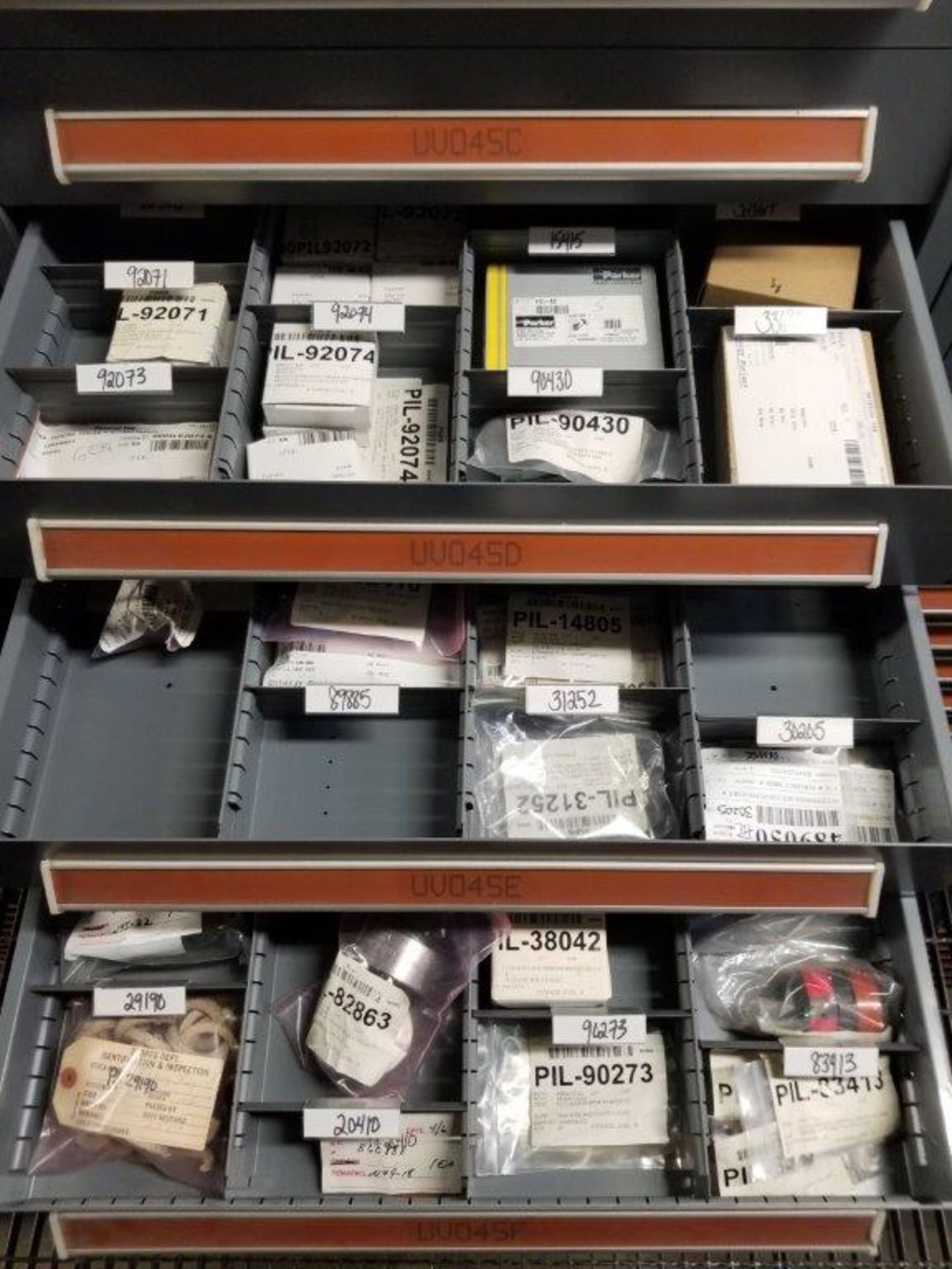 LOT - CONTENTS ONLY OF (10) VIDMAR CABINETS, CONSISTING OF ASSORTED HARDWARE, ELECTRICAL - Image 2 of 33