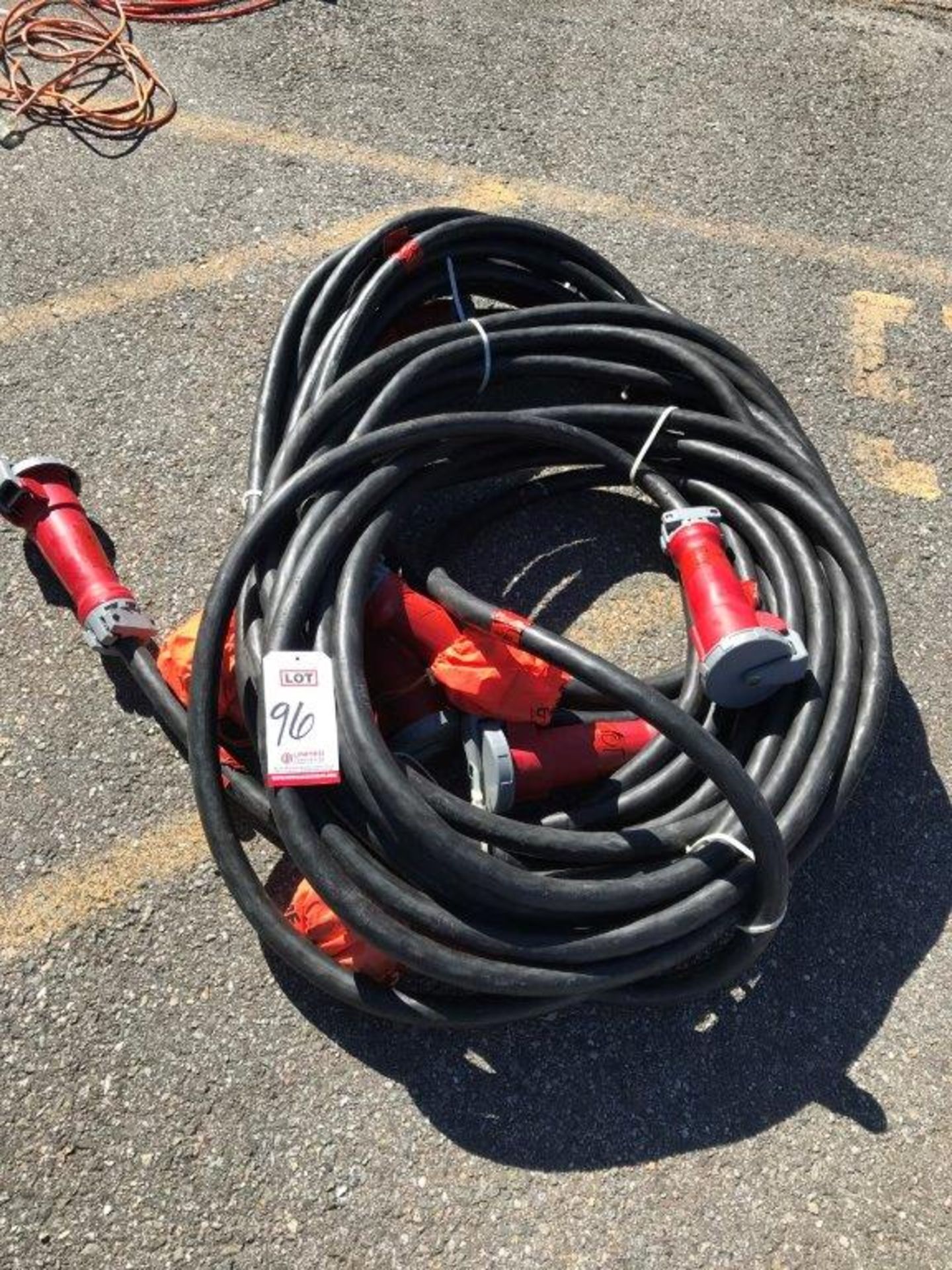 LOT - (4) 480 VOLT EXTENSION CORDS