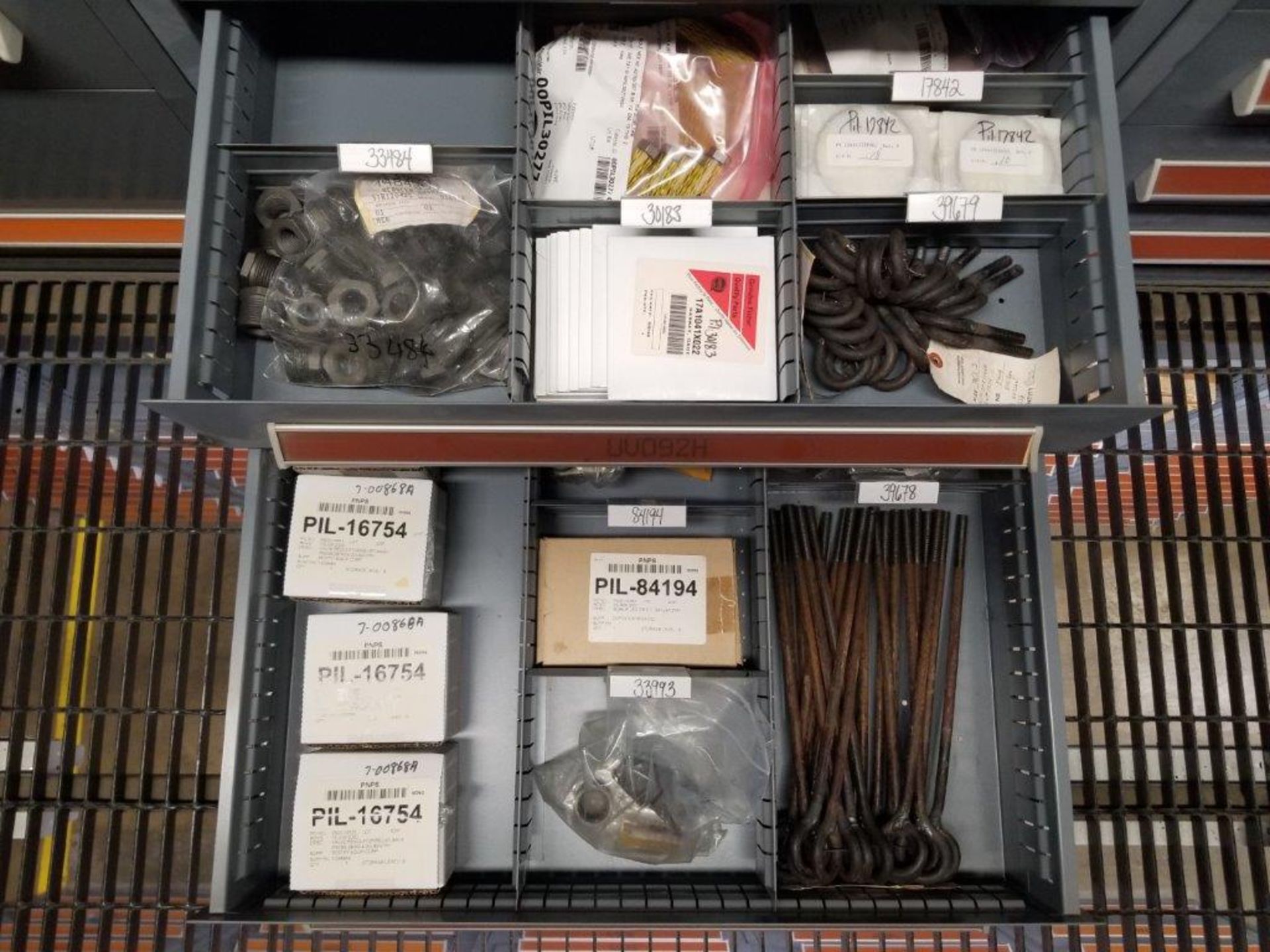 LOT - CONTENTS ONLY OF (10) VIDMAR CABINETS, CONSISTING OF ASSORTED HARDWARE, ELECTRICAL - Image 20 of 28