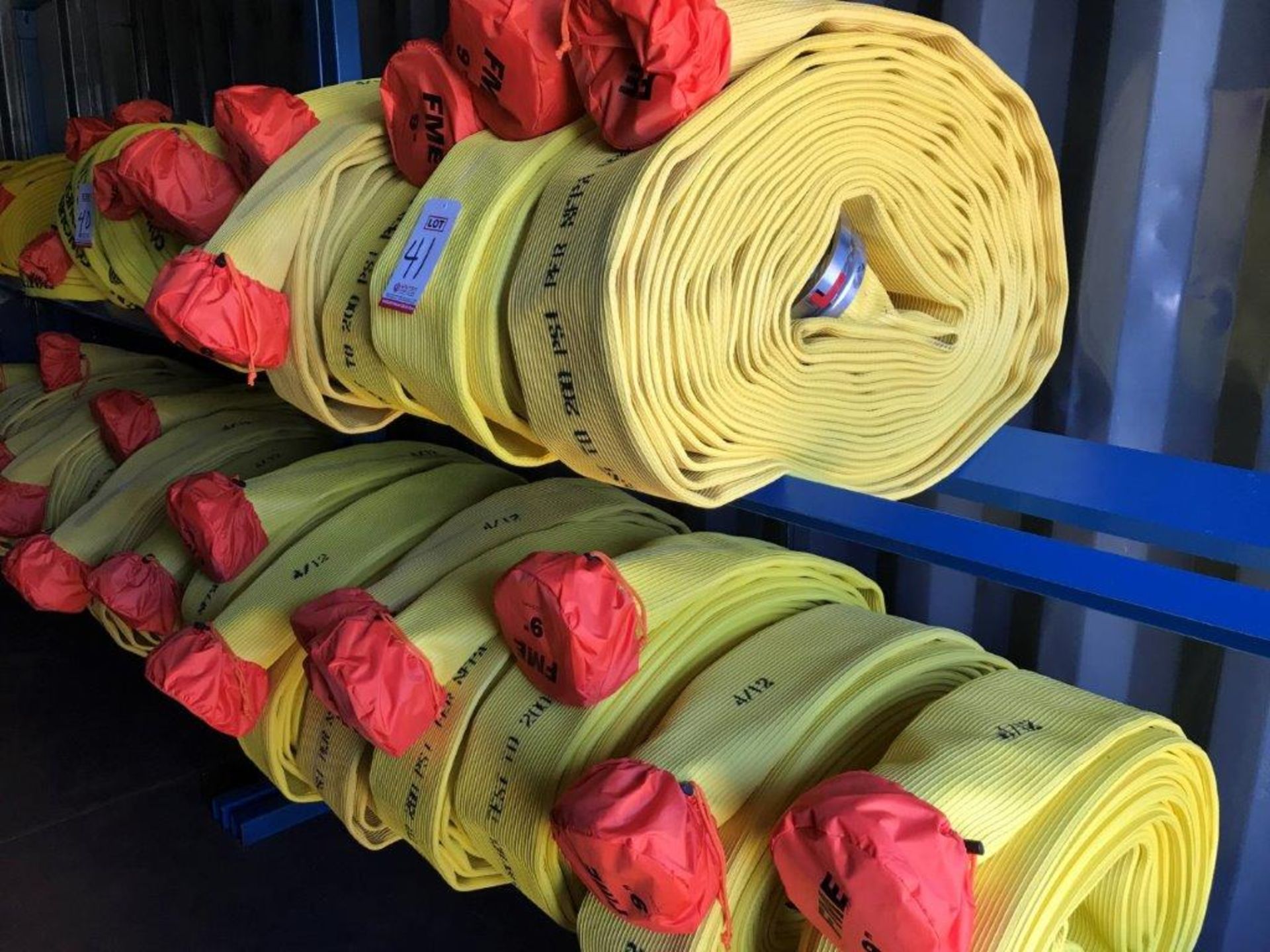 LOT - (20) 5" X 100' FIRE HOSES (LOCATION: FLEX CONTAINER)