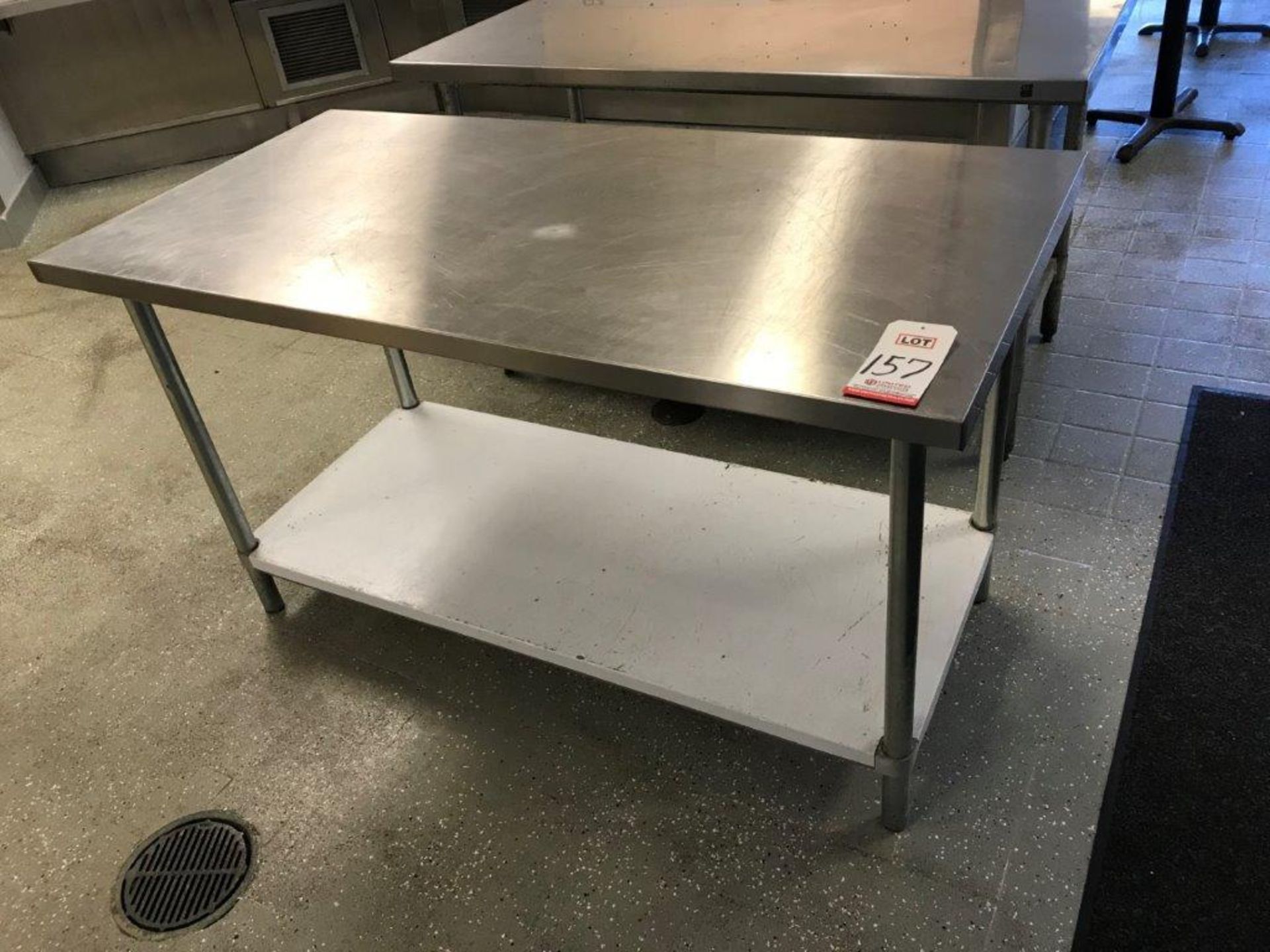 8' X 30 " REGENCY STAINLESS STEEL TABLE, MODEL 600T3060G