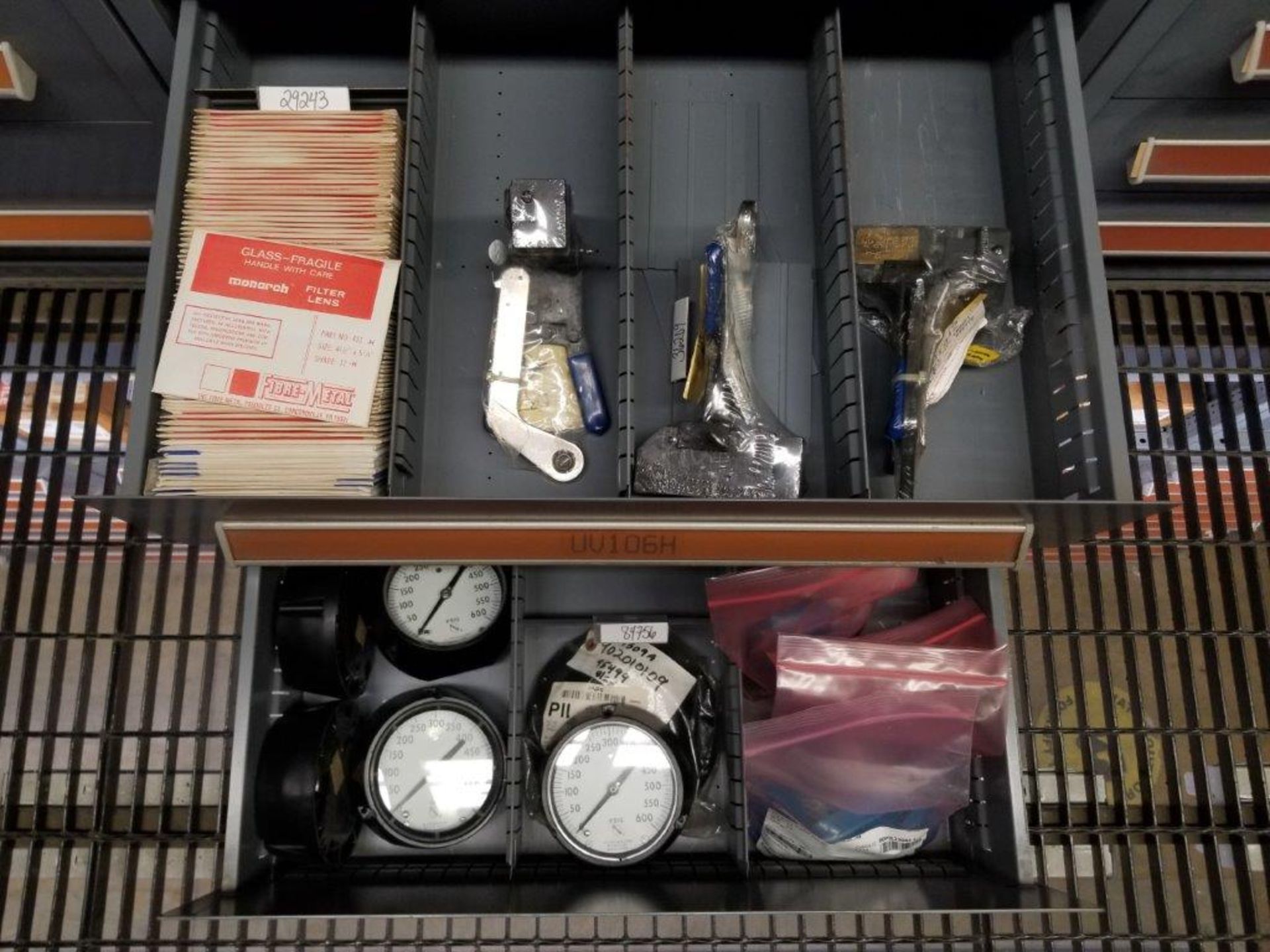 LOT - CONTENTS ONLY OF (16) VIDMAR CABINETS, CONSISTING OF ASSORTED HARDWARE, ELECTRICAL - Image 18 of 41