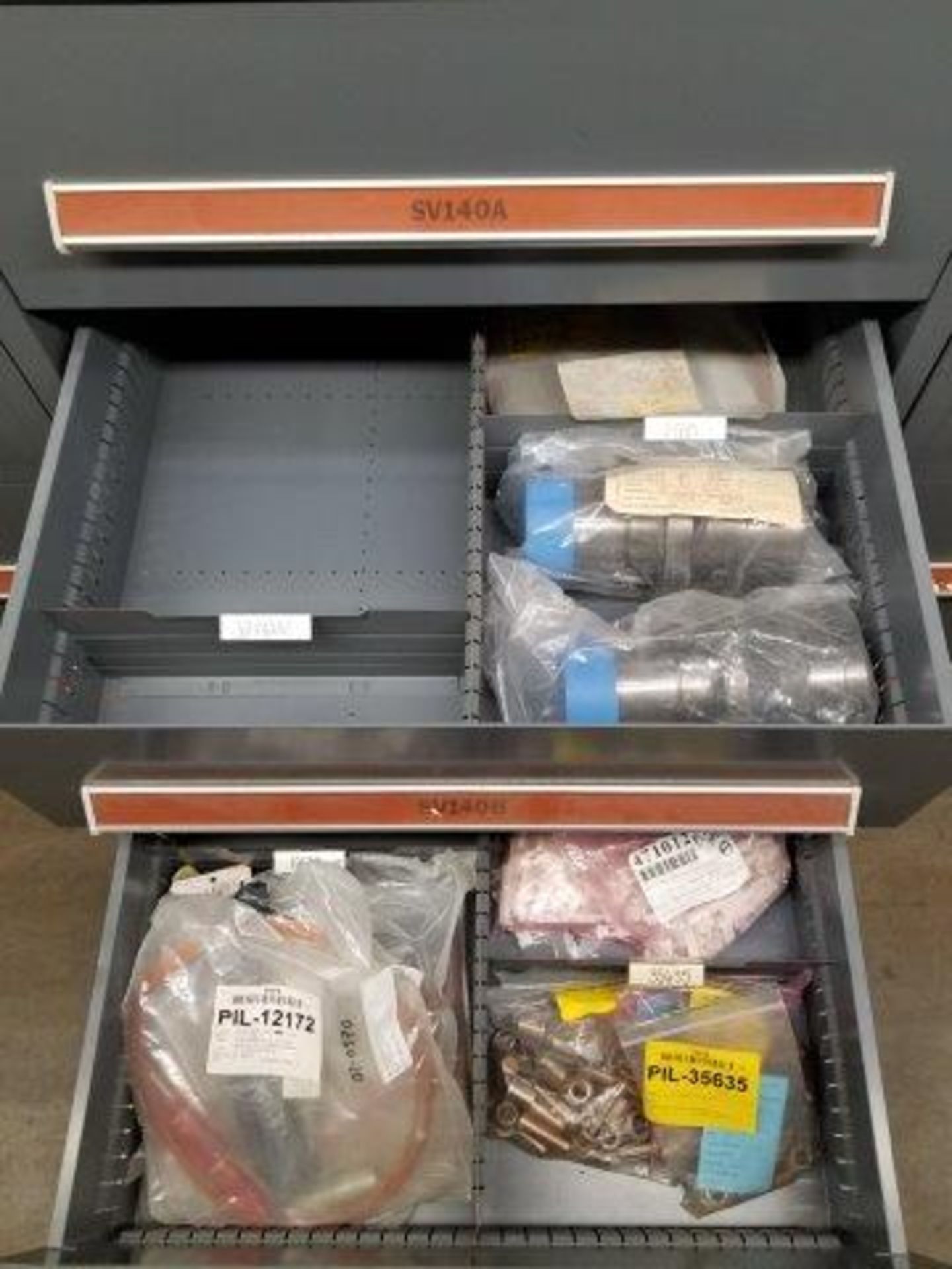 LOT - CONTENTS ONLY OF (23) VIDMAR CABINETS, CONSISTING OF ASSORTED HARDWARE, ELECTRICAL - Image 74 of 78