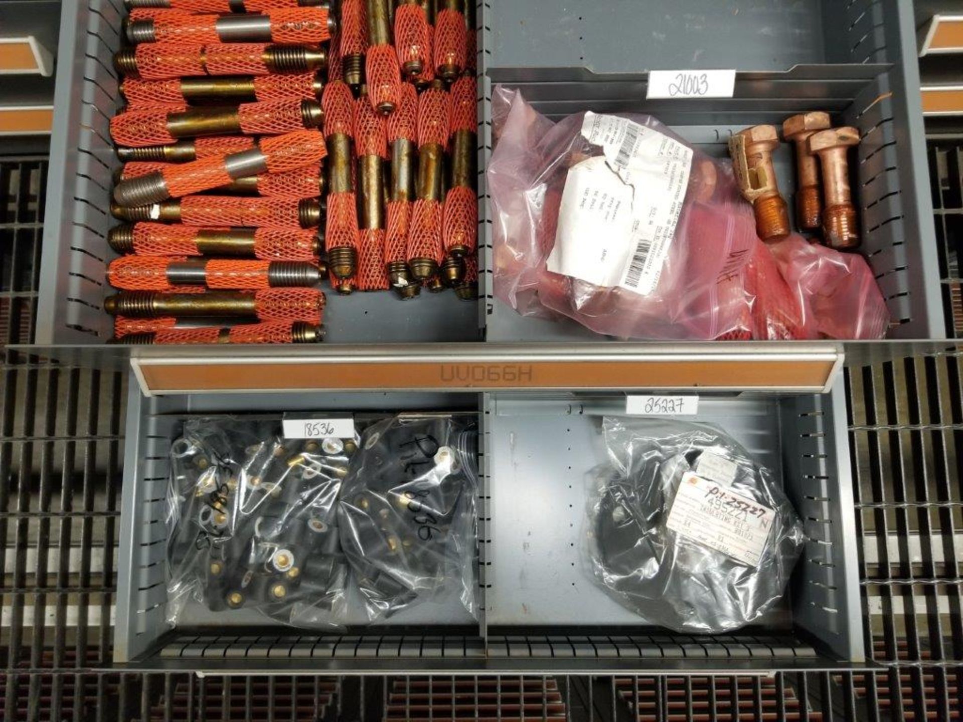 LOT - CONTENTS ONLY OF (14) VIDMAR CABINETS, CONSISTING OF ASSORTED HARDWARE, ELECTRICAL - Image 39 of 48