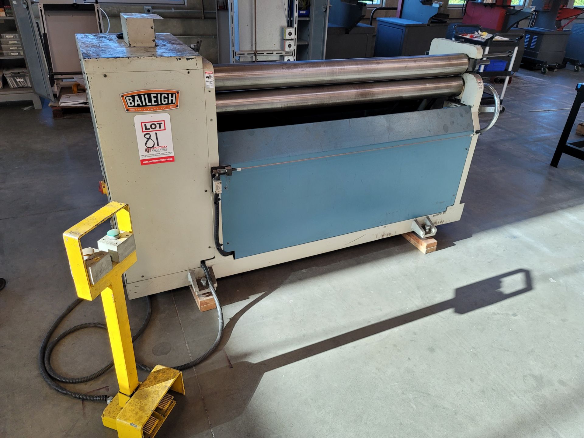 2008 BAILEIGH MODEL PR-510 PLATE ROLL, 60" X 10-GAUGE MILD STEEL, HYDRAULIC, 5.85 RPM ROLL SPEED,