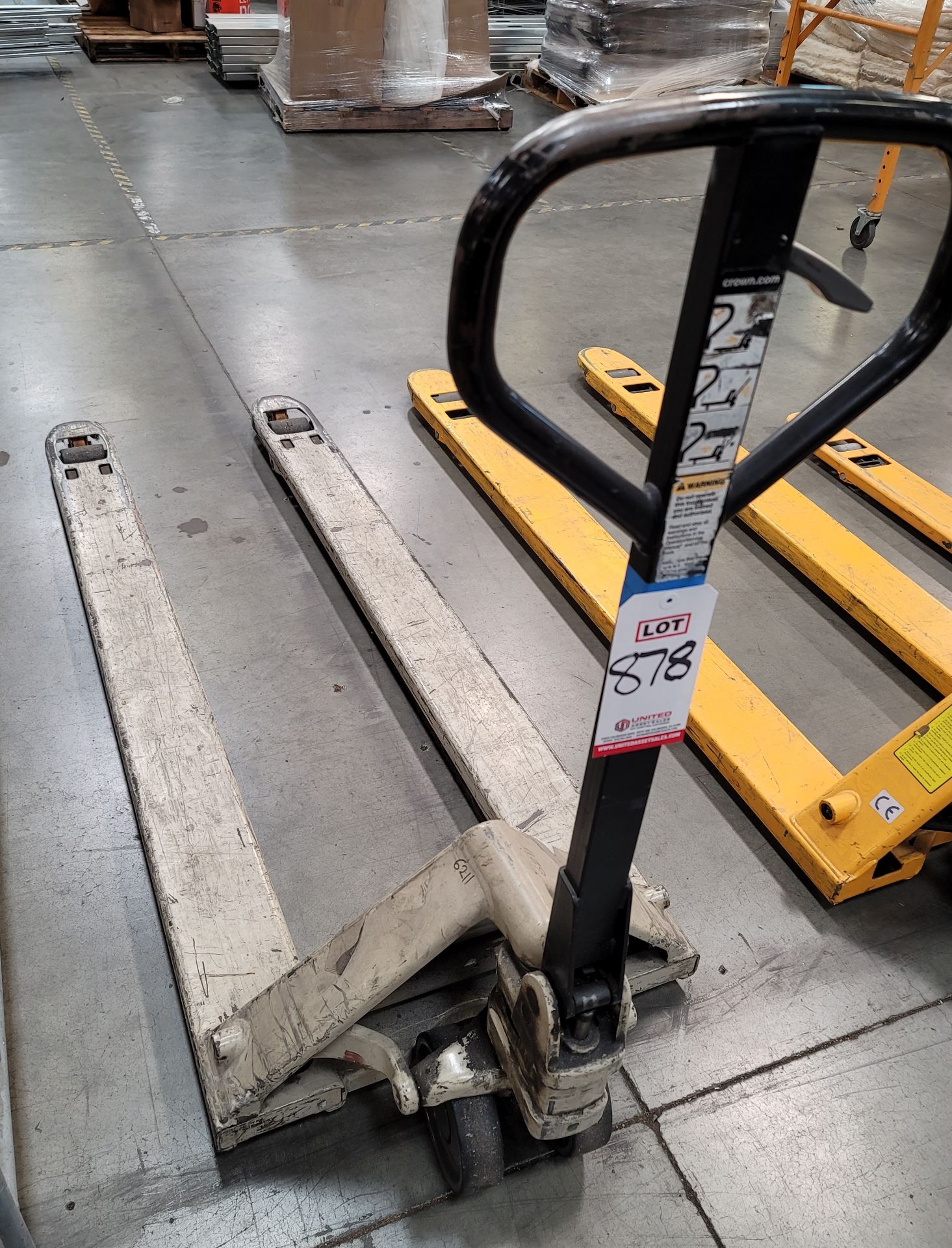 CROWN LONG FORK PALLET JACK, 71" FORKS, 5,000 LB CAPACITY