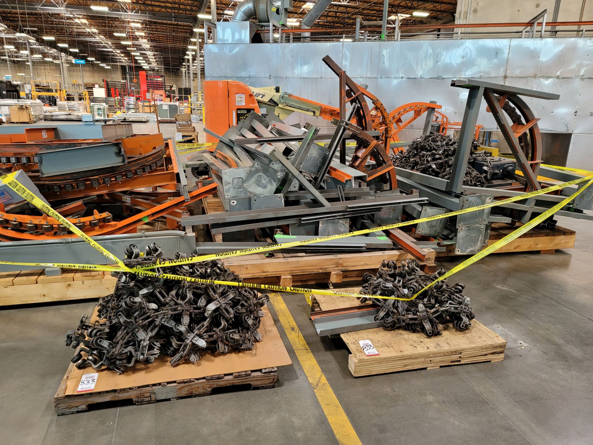 WEBB-STYLES OVERHEAD CONVEYOR SYSTEM FOR THE GEMA POWDER COATING LINE (PHOTOS SHOW BEFORE AND - Image 11 of 12