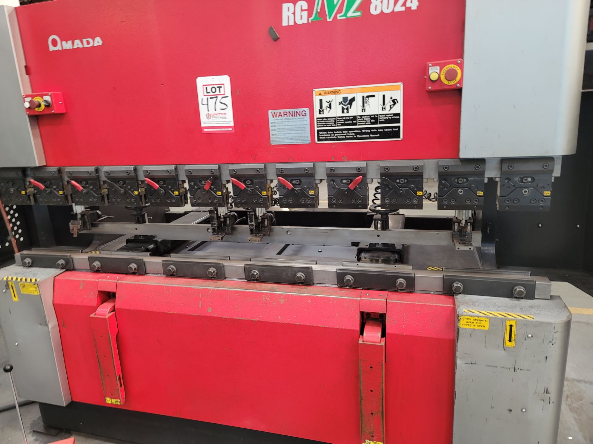 2010 AMADA RG-M28024 88 TON X 2.4 METER CNC PRESS BRAKE, 94.5" MAX BENDING LENGTH, 80.7" DISTANCE - Image 4 of 12