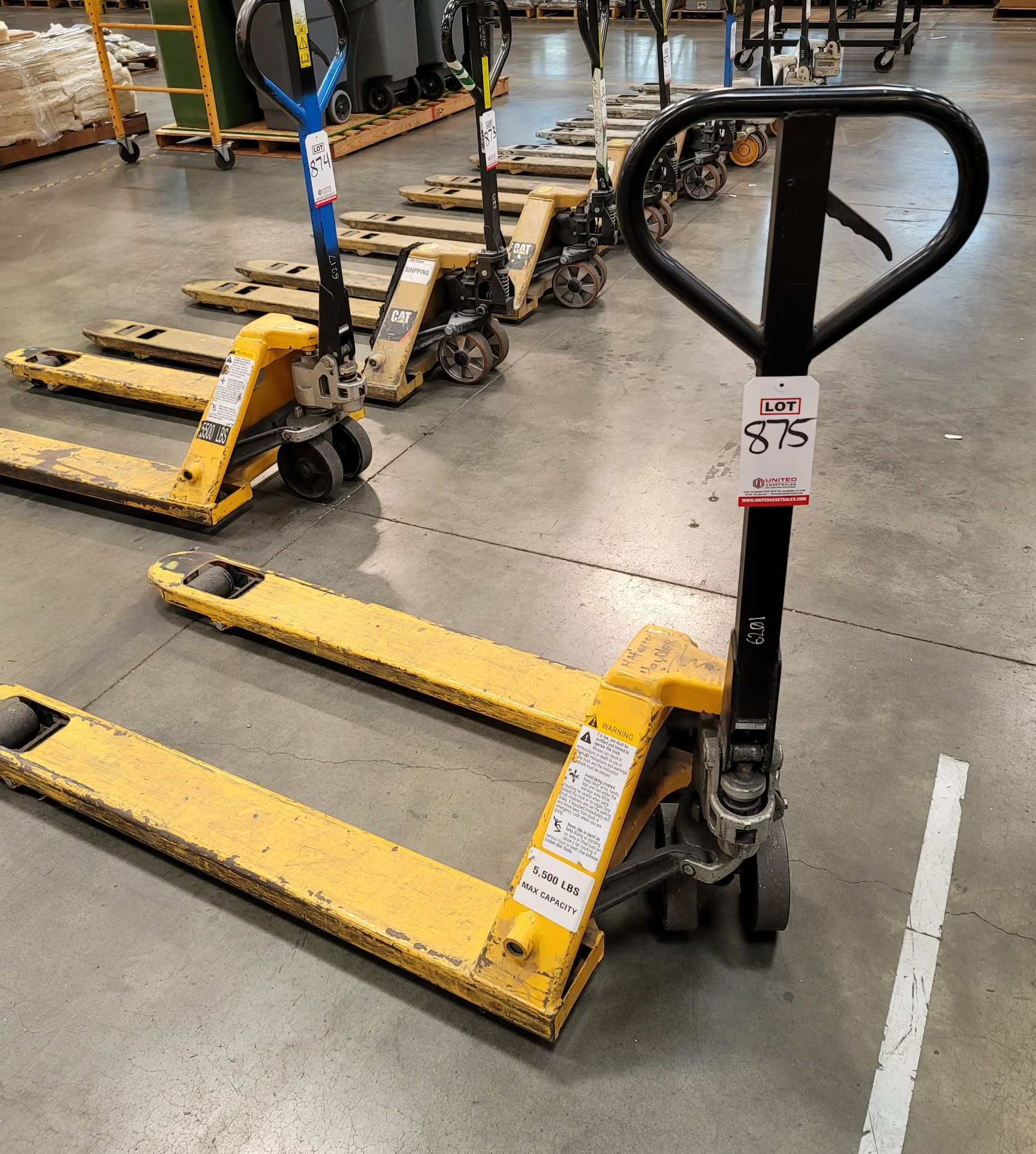 ULINE H-2900 PALLET JACK, 5,500 LB CAPACITY