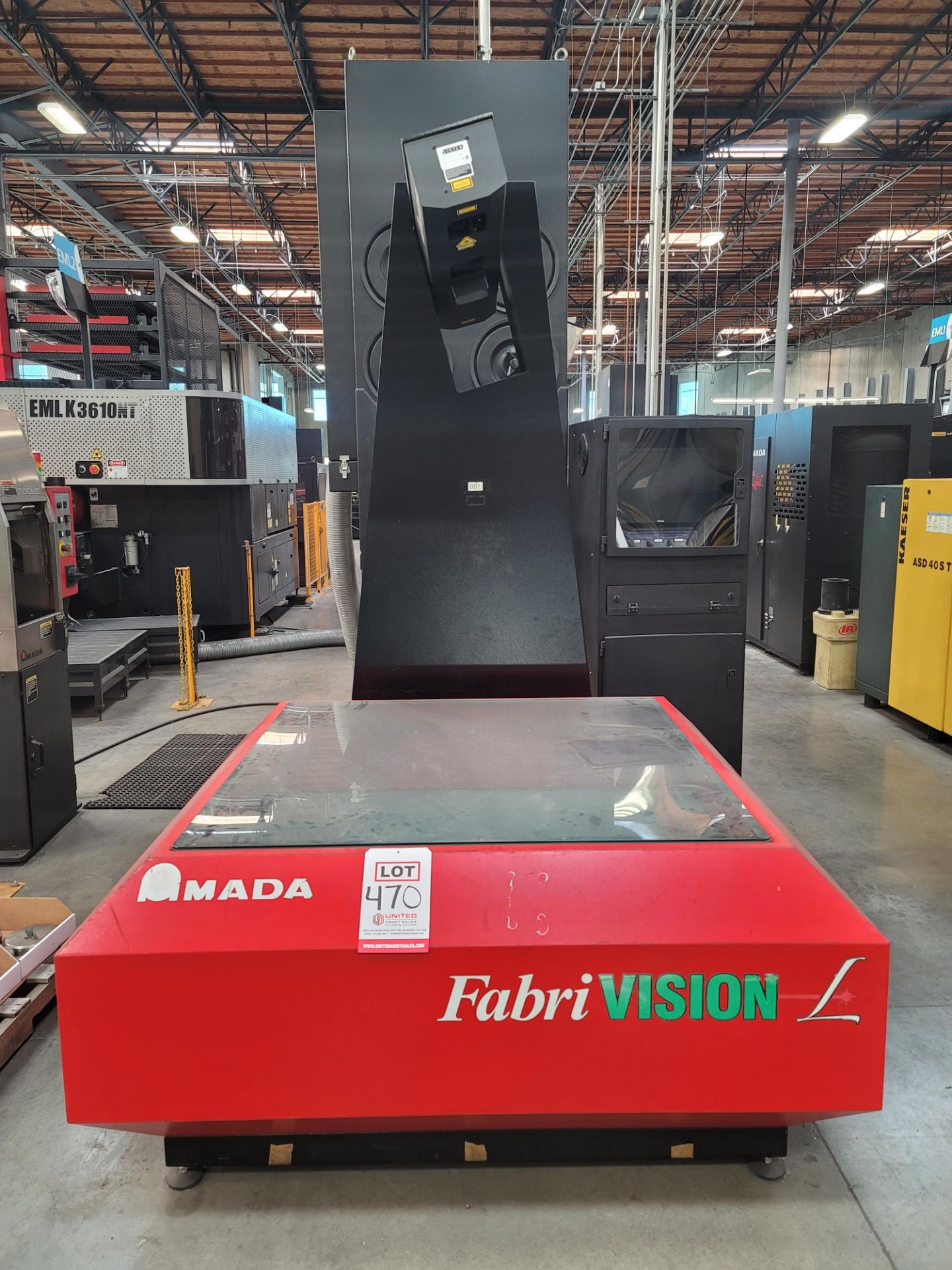 AMADA VIRTEK FABRIVISION LASER QC 1200 LPS-1EA FLAT PART SCANNER, MAX PART THICKNESS 8", 48" X 48" - Image 4 of 4