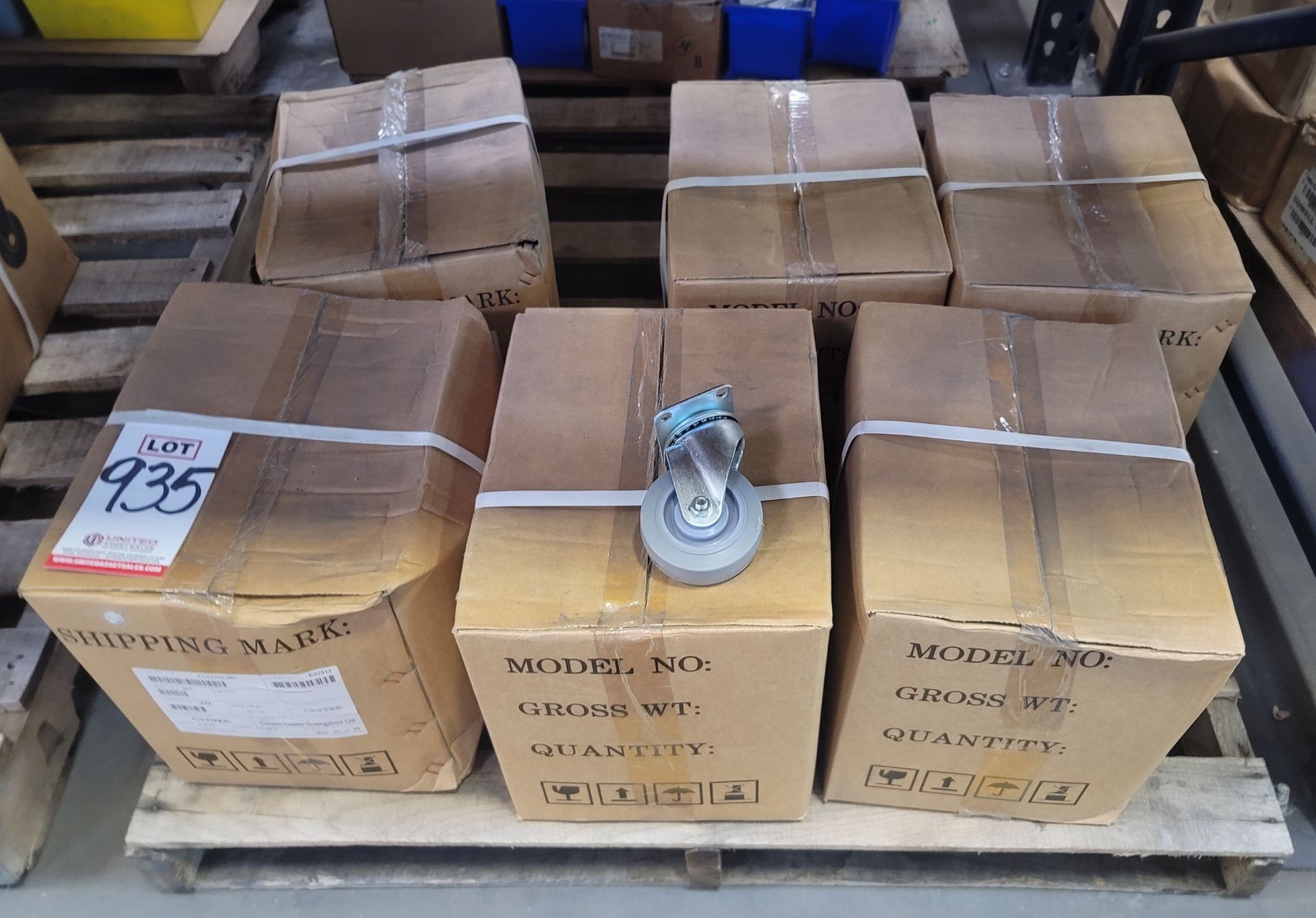 LOT - (6) CASES OF CASTERS, APPROX. 30/CASE