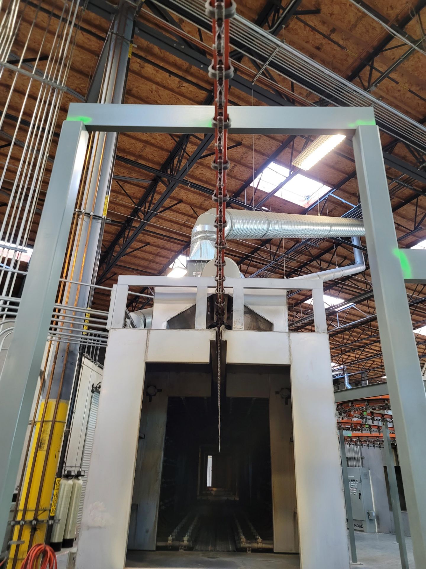 WEBB-STYLES OVERHEAD CONVEYOR SYSTEM FOR THE GEMA POWDER COATING LINE (PHOTOS SHOW BEFORE AND - Image 5 of 12